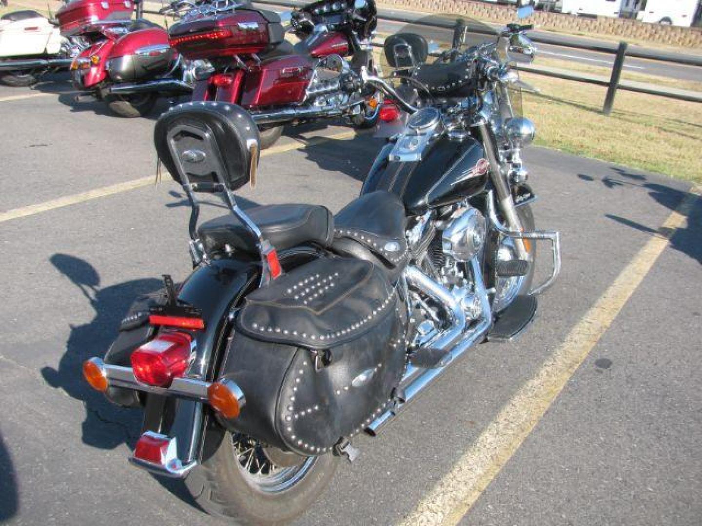 2007 Black Harley-Davidson FLSTC Heritage (1HD1BW5107Y) with an 1584CC engine, located at 2443 Albert Pike, Hot Springs, AR, 71913, (501) 623-6255, 34.492222, -93.109993 - Photo#2