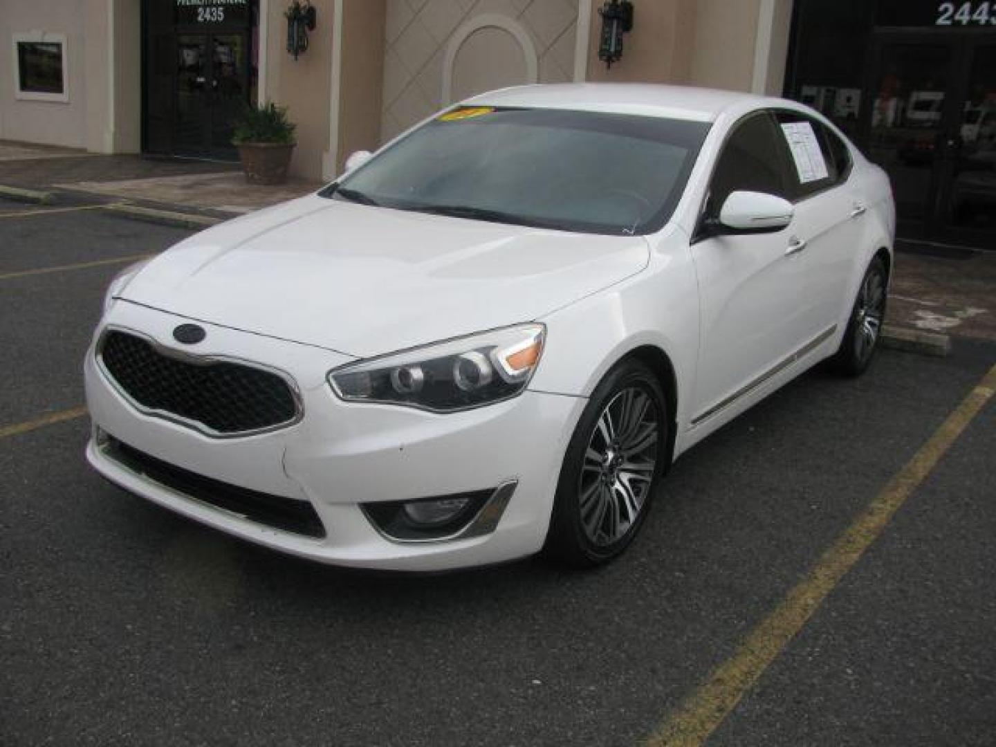 2014 WHITE Kia Cadenza Sedan (KNALN4D7XE5) with an 3.3L V6 DOHC 24V engine, 6-Speed Automatic transmission, located at 2443 Albert Pike, Hot Springs, AR, 71913, (501) 623-6255, 34.492222, -93.109993 - Photo#0