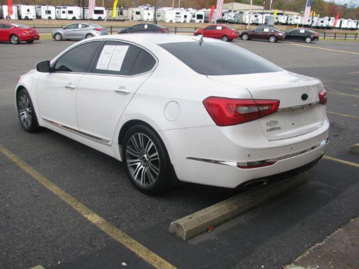 2014 WHITE Kia Cadenza Sedan (KNALN4D7XE5) with an 3.3L V6 DOHC 24V engine, 6-Speed Automatic transmission, located at 2443 Albert Pike, Hot Springs, AR, 71913, (501) 623-6255, 34.492222, -93.109993 - Photo#2