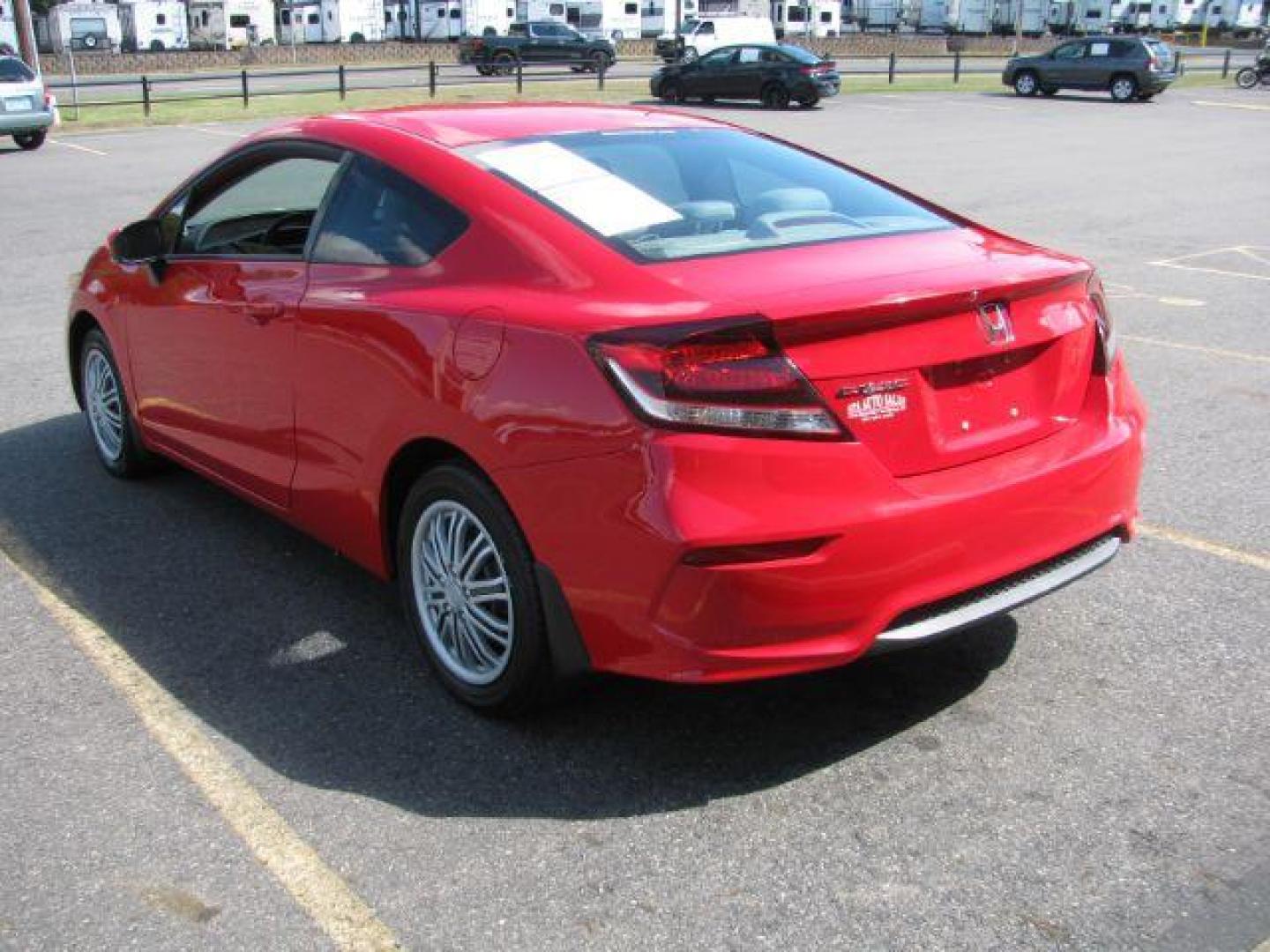 2014 Red Honda Civic LX Coupe CVT (2HGFG3B50EH) with an 1.8L L4 SOHC 16V engine, Continuously Variable Transmission transmission, located at 2443 Albert Pike, Hot Springs, AR, 71913, (501) 623-6255, 34.492222, -93.109993 - Photo#3