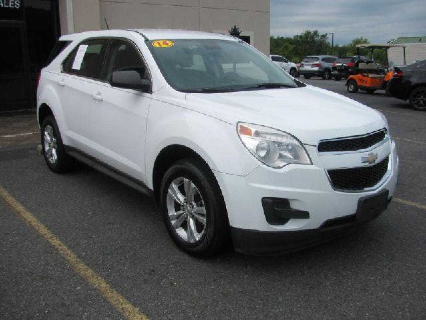 2014 WHITE Chevrolet Equinox LS 2WD (2GNALAEK2E6) with an 2.4L L4 DOHC 16V FFV engine, 6-Speed Automatic transmission, located at 2443 Albert Pike, Hot Springs, AR, 71913, (501) 623-6255, 34.492222, -93.109993 - Photo#0