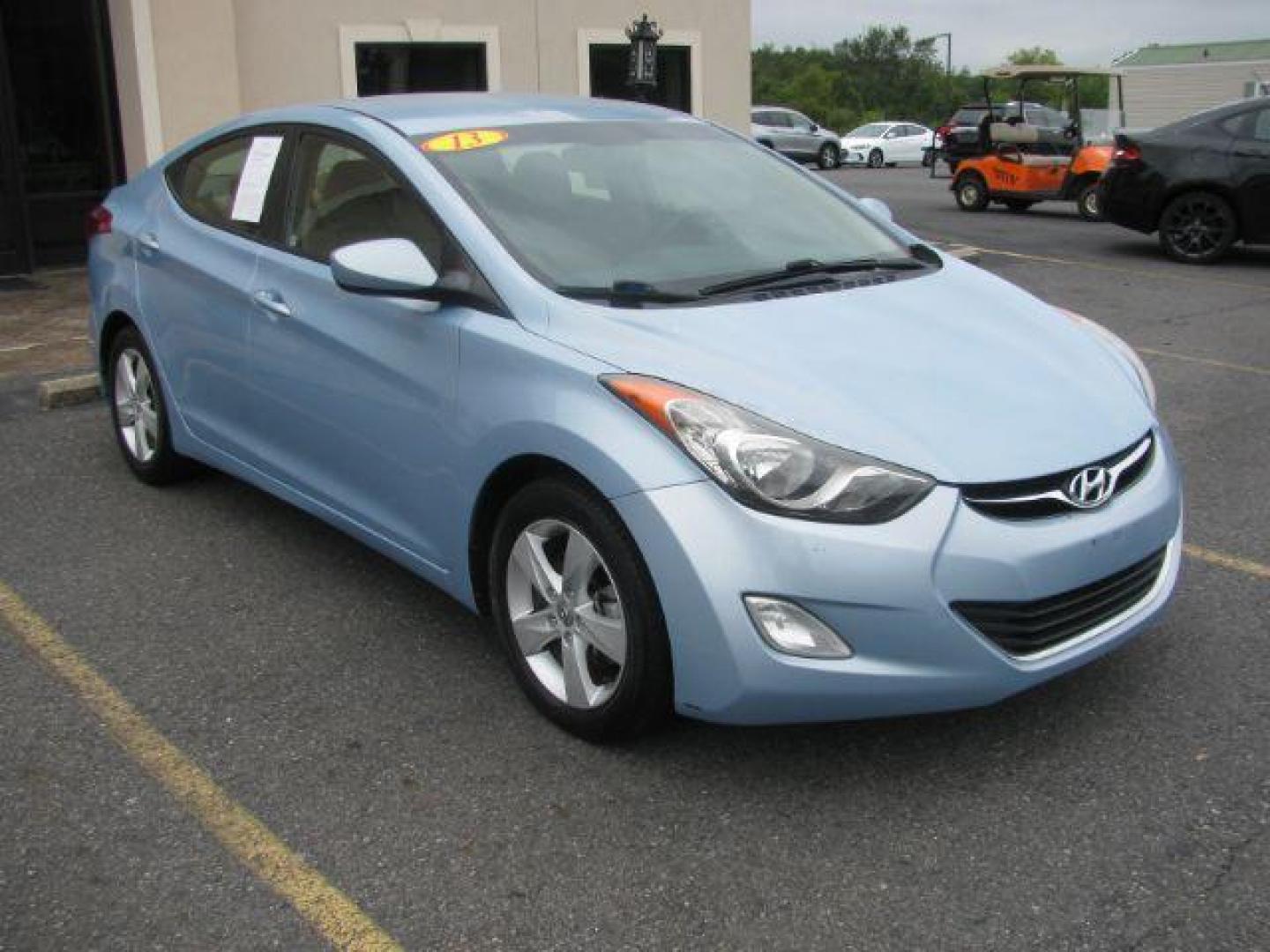 2013 Blue Hyundai Elantra GLS A/T (KMHDH4AE1DU) with an 1.8L L4 DOHC 16V engine, 6-Speed Automatic transmission, located at 2443 Albert Pike, Hot Springs, AR, 71913, (501) 623-6255, 34.492222, -93.109993 - Photo#5