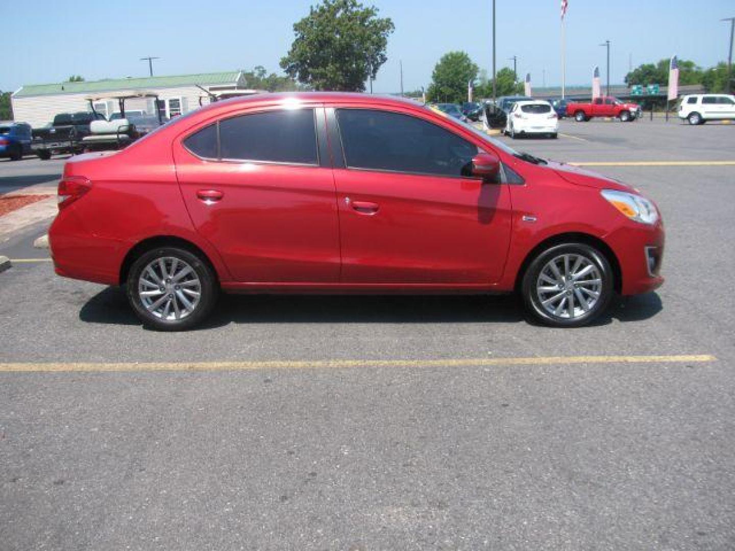 2017 Red Mitsubishi Mirage G4 SE CVT (ML32F4FJ8HH) with an 1.2L L3 DOHC engine, Continuously Variable Transmission transmission, located at 2443 Albert Pike, Hot Springs, AR, 71913, (501) 623-6255, 34.492222, -93.109993 - LISTED FEATURES MAY BE OPTIONAL AND NOT INCLUDED ON THIS VEHICLE!!! - Photo#1