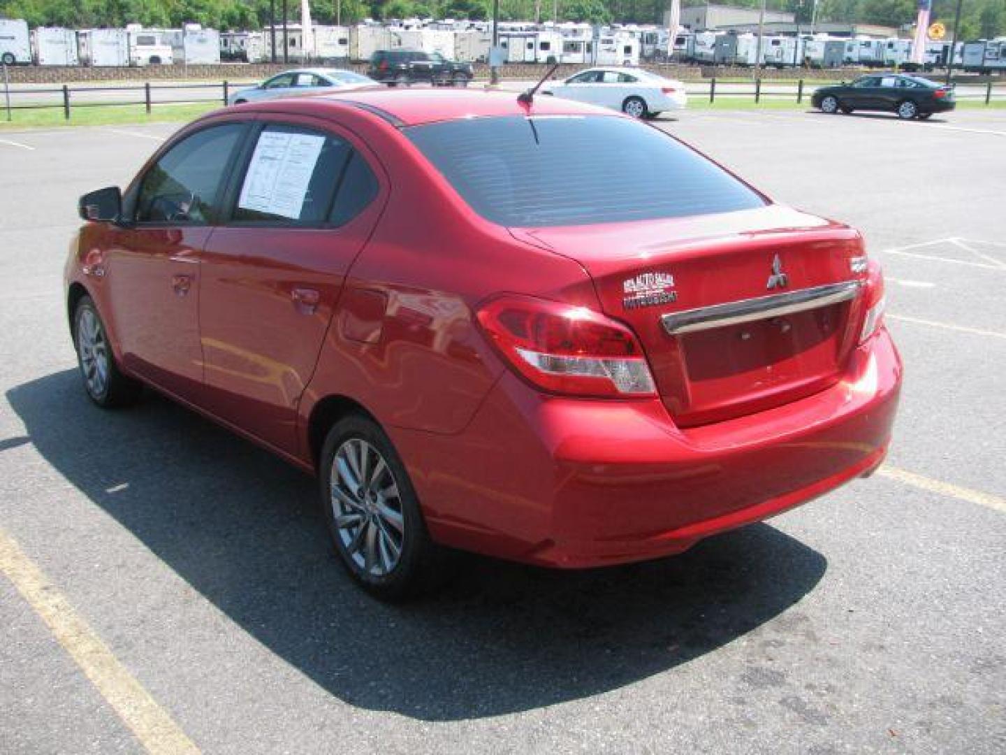 2017 Red Mitsubishi Mirage G4 SE CVT (ML32F4FJ8HH) with an 1.2L L3 DOHC engine, Continuously Variable Transmission transmission, located at 2443 Albert Pike, Hot Springs, AR, 71913, (501) 623-6255, 34.492222, -93.109993 - LISTED FEATURES MAY BE OPTIONAL AND NOT INCLUDED ON THIS VEHICLE!!! - Photo#3