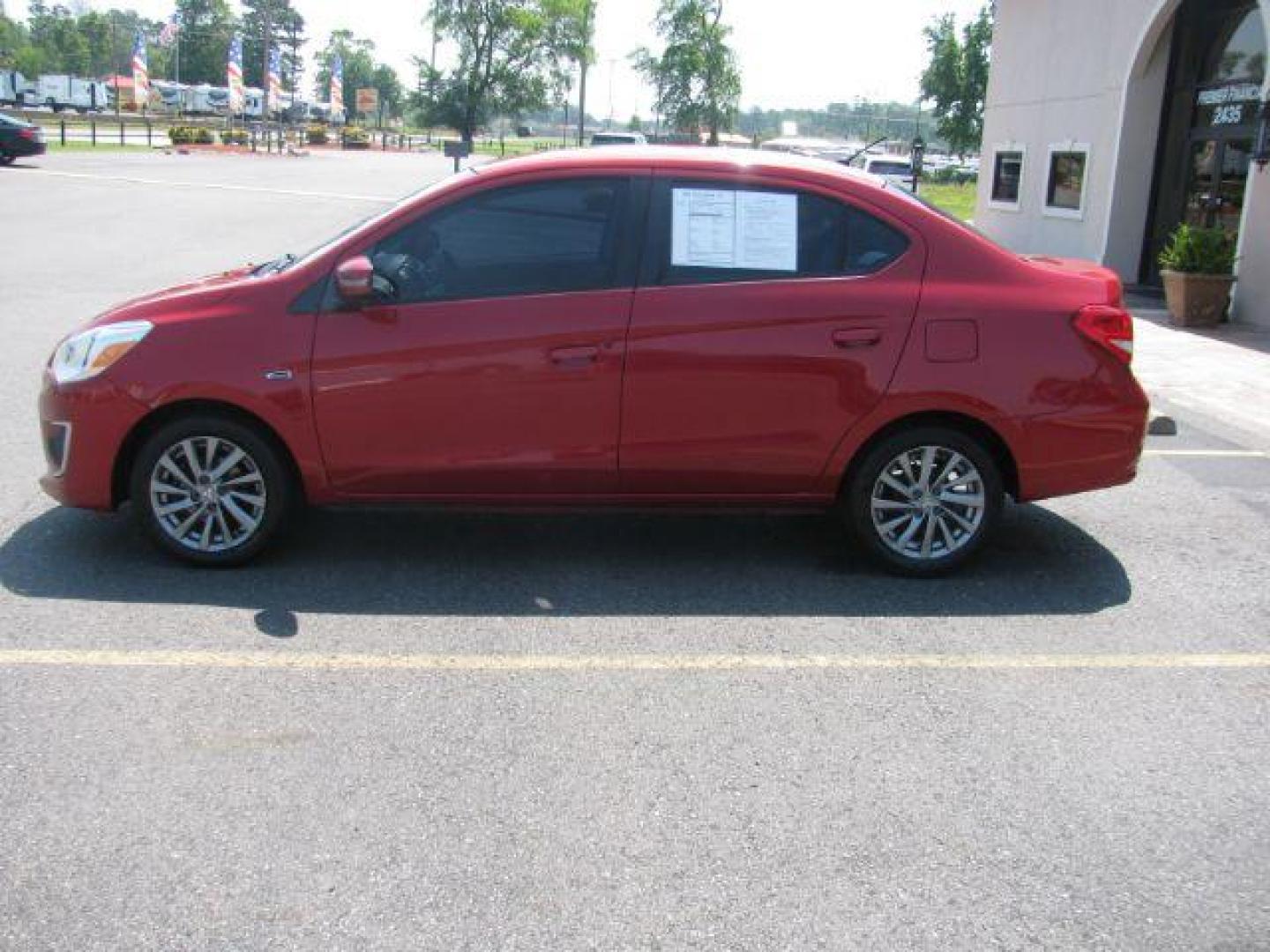 2017 Red Mitsubishi Mirage G4 SE CVT (ML32F4FJ8HH) with an 1.2L L3 DOHC engine, Continuously Variable Transmission transmission, located at 2443 Albert Pike, Hot Springs, AR, 71913, (501) 623-6255, 34.492222, -93.109993 - LISTED FEATURES MAY BE OPTIONAL AND NOT INCLUDED ON THIS VEHICLE!!! - Photo#4