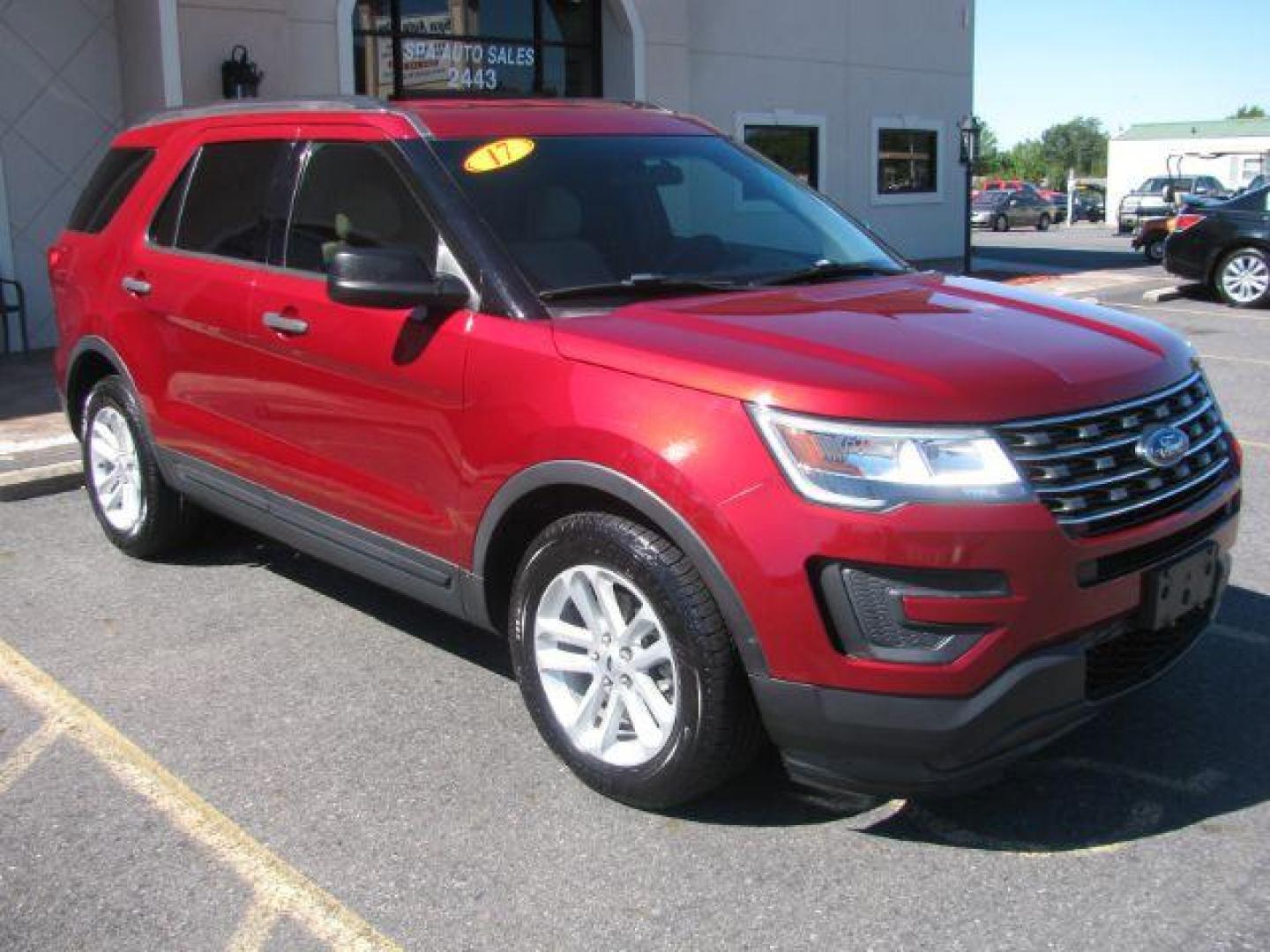 2017 Maroon Ford Explorer Base FWD (1FM5K7BH5HG) with an 2.3L L4 DOHC 16V engine, 6-Speed Automatic transmission, located at 2443 Albert Pike, Hot Springs, AR, 71913, (501) 623-6255, 34.492222, -93.109993 - Photo#0