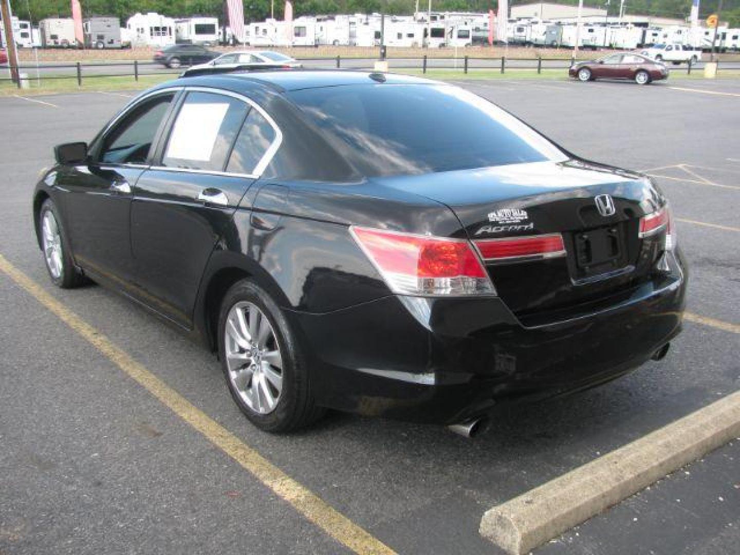 2012 Black Honda Accord EX-L V6 Sedan AT (1HGCP3F80CA) with an 3.5L V6 SOHC 24V engine, 5-Speed Automatic transmission, located at 2443 Albert Pike, Hot Springs, AR, 71913, (501) 623-6255, 34.492222, -93.109993 - Photo#2