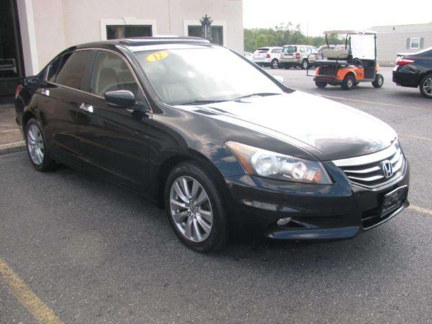 2012 Black Honda Accord EX-L V6 Sedan AT (1HGCP3F80CA) with an 3.5L V6 SOHC 24V engine, 5-Speed Automatic transmission, located at 2443 Albert Pike, Hot Springs, AR, 71913, (501) 623-6255, 34.492222, -93.109993 - Photo#5