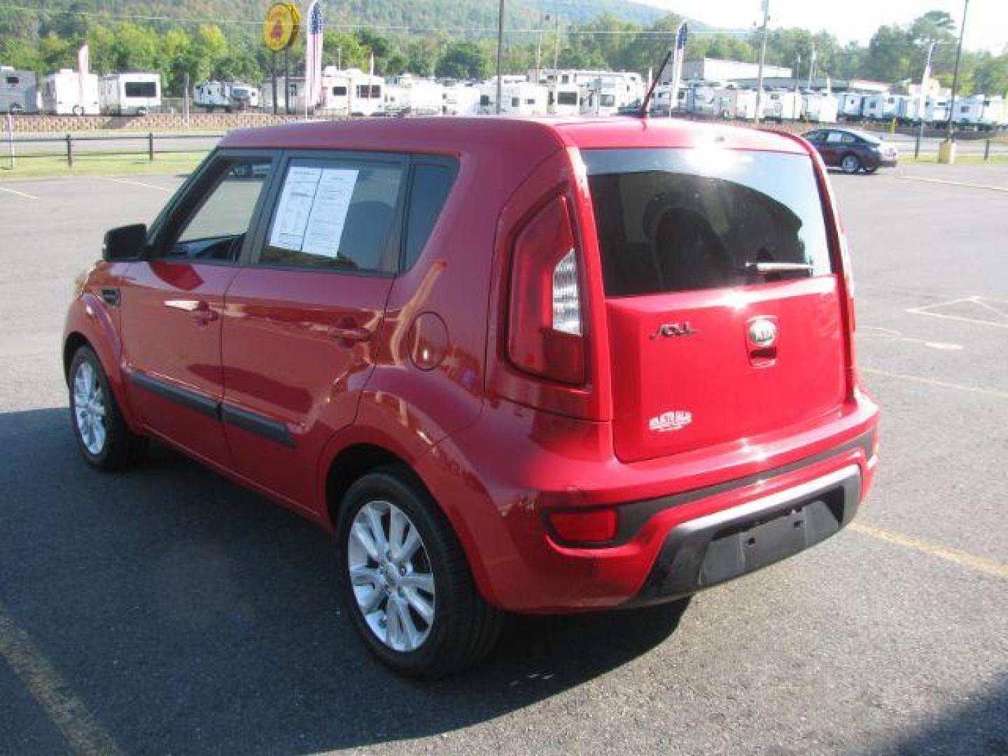 2013 Red Kia Soul + (KNDJT2A63D7) with an 2.0L L4 DOHC 16V engine, located at 2443 Albert Pike, Hot Springs, AR, 71913, (501) 623-6255, 34.492222, -93.109993 - Photo#3