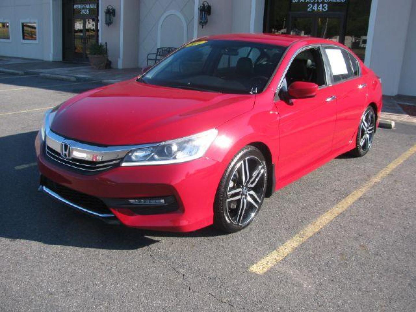 2017 Red Honda Accord Sport CVT (1HGCR2F53HA) with an 2.4L L4 DOHC 16V engine, Continuously Variable Transmission transmission, located at 2443 Albert Pike, Hot Springs, AR, 71913, (501) 623-6255, 34.492222, -93.109993 - Photo#0