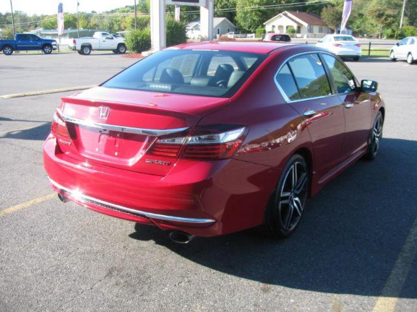 2017 Red Honda Accord Sport CVT (1HGCR2F53HA) with an 2.4L L4 DOHC 16V engine, Continuously Variable Transmission transmission, located at 2443 Albert Pike, Hot Springs, AR, 71913, (501) 623-6255, 34.492222, -93.109993 - Photo#3