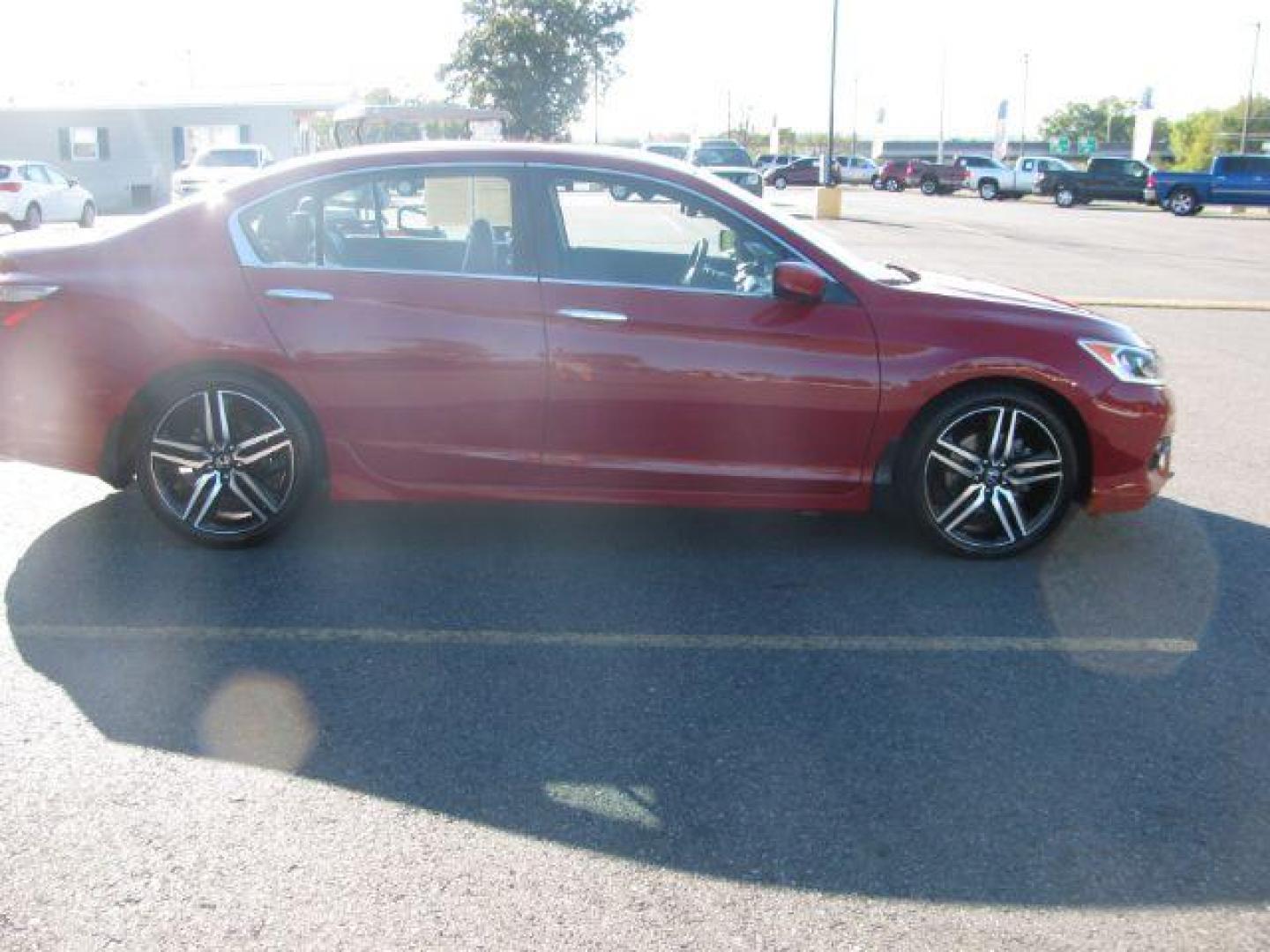 2017 Red Honda Accord Sport CVT (1HGCR2F53HA) with an 2.4L L4 DOHC 16V engine, Continuously Variable Transmission transmission, located at 2443 Albert Pike, Hot Springs, AR, 71913, (501) 623-6255, 34.492222, -93.109993 - Photo#4