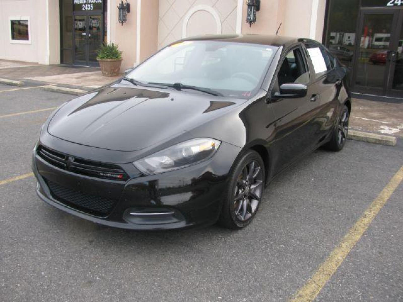 2015 Black Dodge Dart SEDAN 4-DR (1C3CDFAA5FD) with an 2.0L L4 DOHC 16V TURBO engine, located at 2443 Albert Pike, Hot Springs, AR, 71913, (501) 623-6255, 34.492222, -93.109993 - LISTED FEATURES MAY BE OPTIONAL AND NOT INCLUDED ON THIS VEHICLE!!! - Photo #0