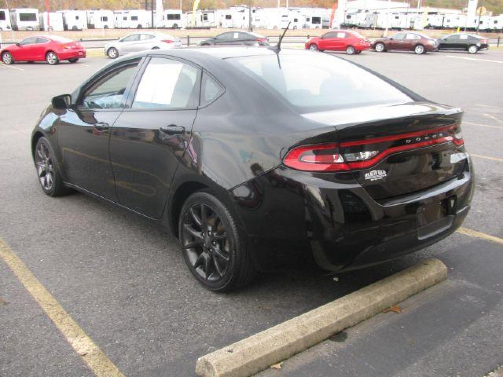 2015 Black Dodge Dart SEDAN 4-DR (1C3CDFAA5FD) with an 2.0L L4 DOHC 16V TURBO engine, located at 2443 Albert Pike, Hot Springs, AR, 71913, (501) 623-6255, 34.492222, -93.109993 - LISTED FEATURES MAY BE OPTIONAL AND NOT INCLUDED ON THIS VEHICLE!!! - Photo #2