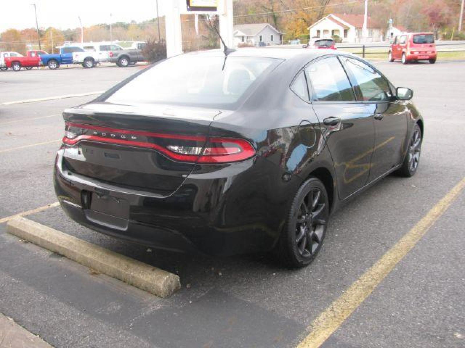 2015 Black Dodge Dart SEDAN 4-DR (1C3CDFAA5FD) with an 2.0L L4 DOHC 16V TURBO engine, located at 2443 Albert Pike, Hot Springs, AR, 71913, (501) 623-6255, 34.492222, -93.109993 - LISTED FEATURES MAY BE OPTIONAL AND NOT INCLUDED ON THIS VEHICLE!!! - Photo #3