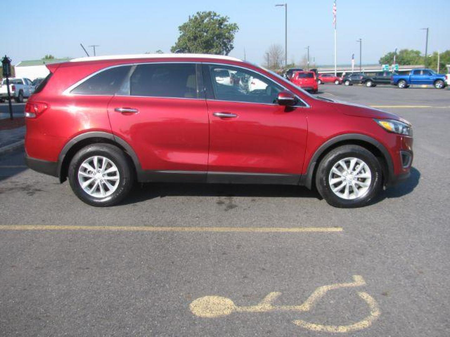 2017 Maroon Kia Sorento LX 2WD (5XYPG4A3XHG) with an 2.4L L4 DOHC 16V engine, 6-Speed Automatic transmission, located at 2443 Albert Pike, Hot Springs, AR, 71913, (501) 623-6255, 34.492222, -93.109993 - LISTED FEATURES MAY BE OPTIONAL AND NOT INCLUDED ON THIS VEHICLE!!! - Photo#1