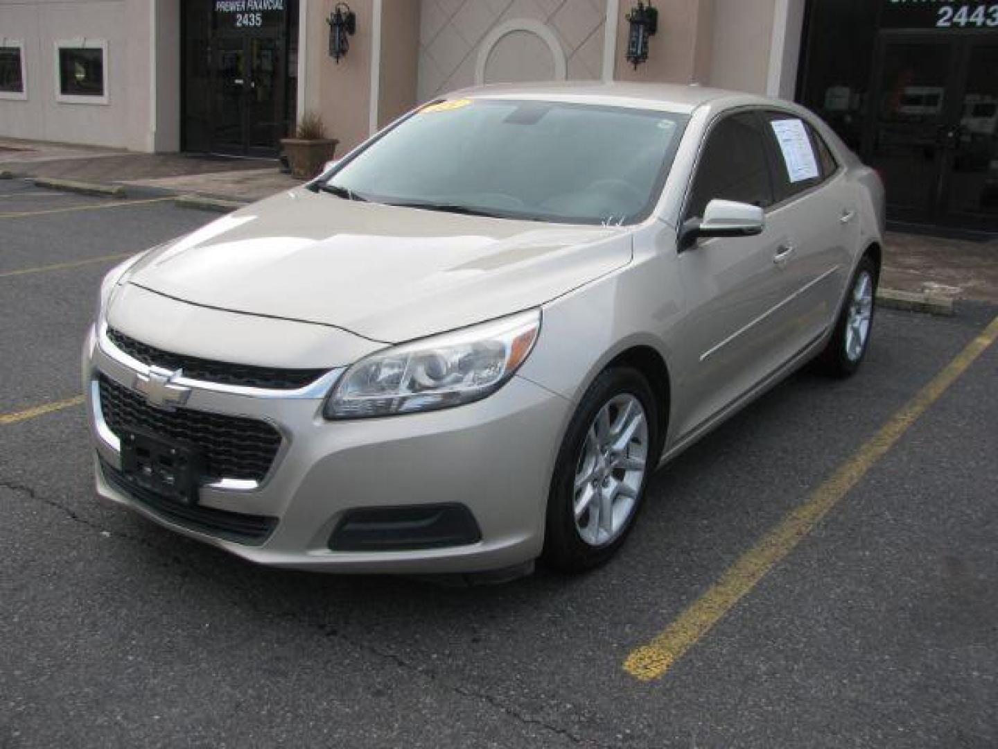 2015 Tan Chevrolet Malibu 1LT (1G11C5SL3FF) with an 2.5L L4 DOHC 16V engine, 6-Speed Automatic transmission, located at 2443 Albert Pike, Hot Springs, AR, 71913, (501) 623-6255, 34.492222, -93.109993 - Photo#0