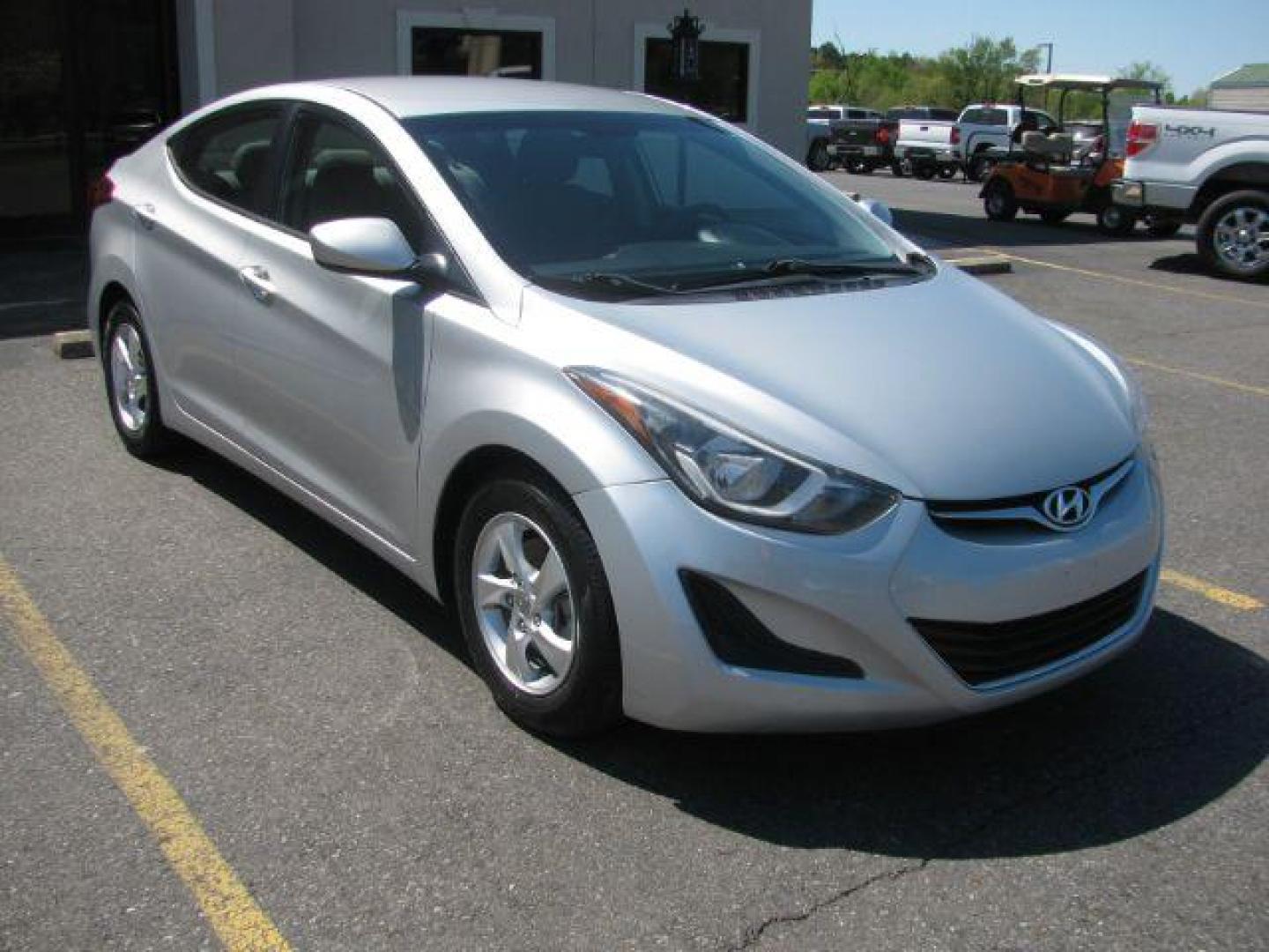 2014 Silver Hyundai Elantra GLS A/T (5NPDH4AE8EH) with an 1.8L L4 DOHC 16V engine, 6-Speed Automatic transmission, located at 2443 Albert Pike, Hot Springs, AR, 71913, (501) 623-6255, 34.492222, -93.109993 - Photo#0