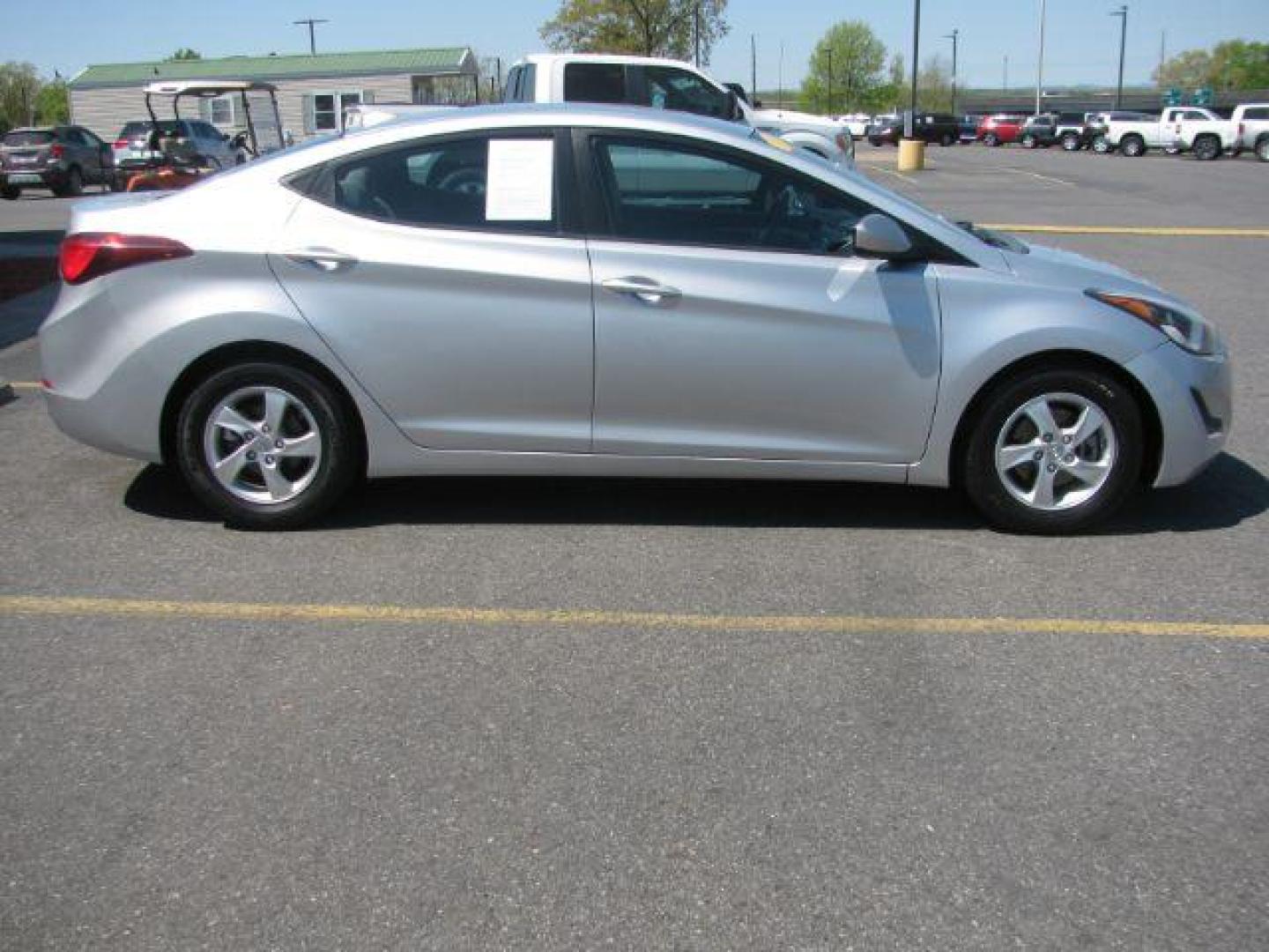 2014 Silver Hyundai Elantra GLS A/T (5NPDH4AE8EH) with an 1.8L L4 DOHC 16V engine, 6-Speed Automatic transmission, located at 2443 Albert Pike, Hot Springs, AR, 71913, (501) 623-6255, 34.492222, -93.109993 - Photo#2