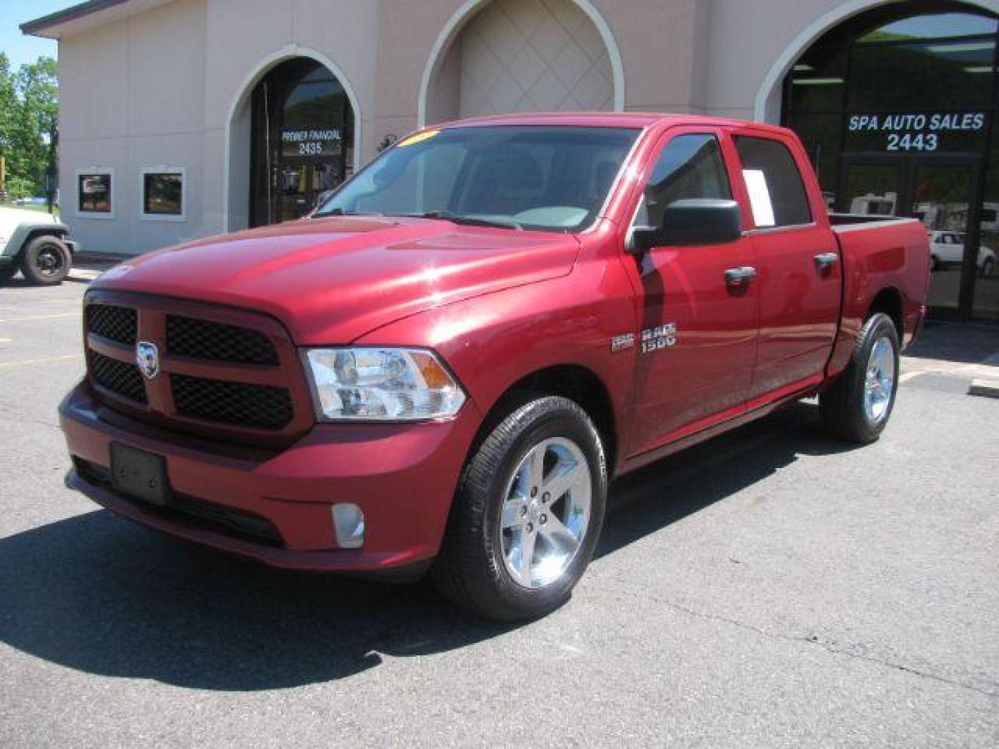 2015 Maroon RAM 1500 Tradesman Crew Cab SWB 2WD (1C6RR6KT0FS) with an 5.7L V8 OHV 16V engine, 8-Speed Automatic transmission, located at 2443 Albert Pike, Hot Springs, AR, 71913, (501) 623-6255, 34.492222, -93.109993 - ALL LISTED FEATURES MAY NOT BE AVAILABLE!!!! - Photo#0