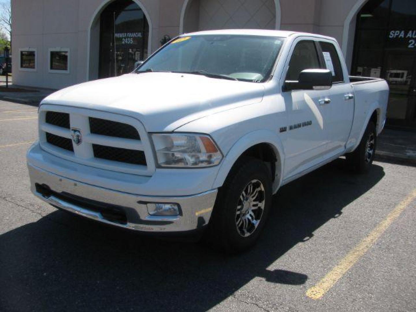 2012 White RAM 1500 SLT Quad Cab 4WD (1C6RD7GT0CS) with an 5.7L V8 OHV 16V engine, 5-Speed Automatic transmission, located at 2443 Albert Pike, Hot Springs, AR, 71913, (501) 623-6255, 34.492222, -93.109993 - ALL LISTED FEATURES MAY NOT BE AVAILABLE!!!! - Photo#0