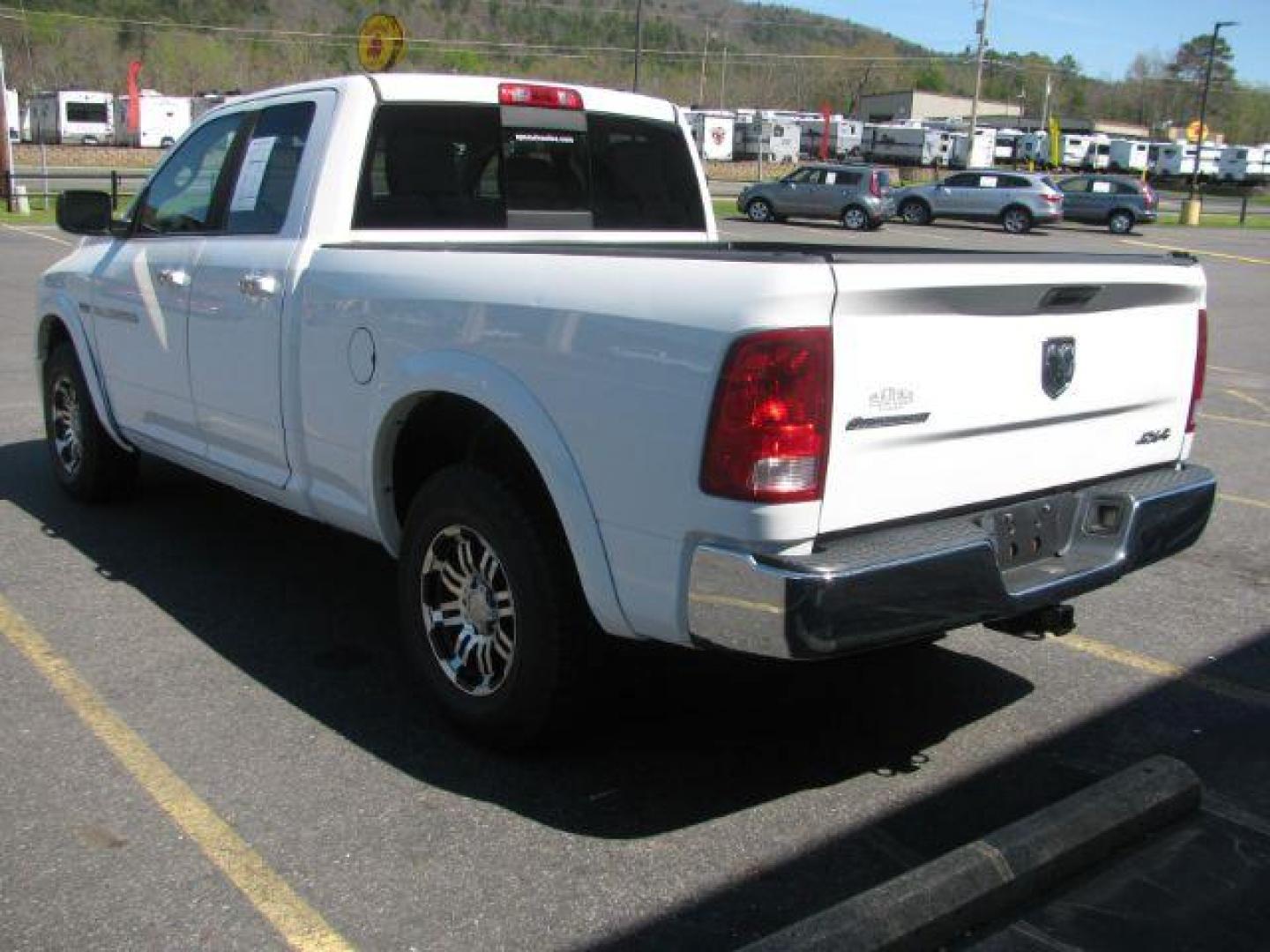 2012 White RAM 1500 SLT Quad Cab 4WD (1C6RD7GT0CS) with an 5.7L V8 OHV 16V engine, 5-Speed Automatic transmission, located at 2443 Albert Pike, Hot Springs, AR, 71913, (501) 623-6255, 34.492222, -93.109993 - ALL LISTED FEATURES MAY NOT BE AVAILABLE!!!! - Photo#2