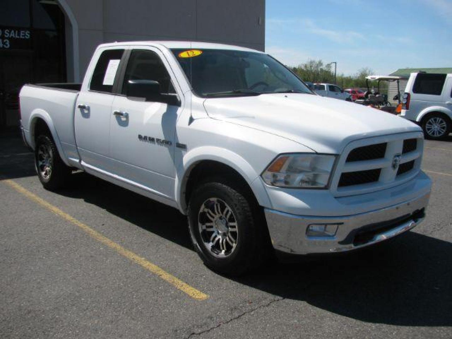 2012 White RAM 1500 SLT Quad Cab 4WD (1C6RD7GT0CS) with an 5.7L V8 OHV 16V engine, 5-Speed Automatic transmission, located at 2443 Albert Pike, Hot Springs, AR, 71913, (501) 623-6255, 34.492222, -93.109993 - ALL LISTED FEATURES MAY NOT BE AVAILABLE!!!! - Photo#6