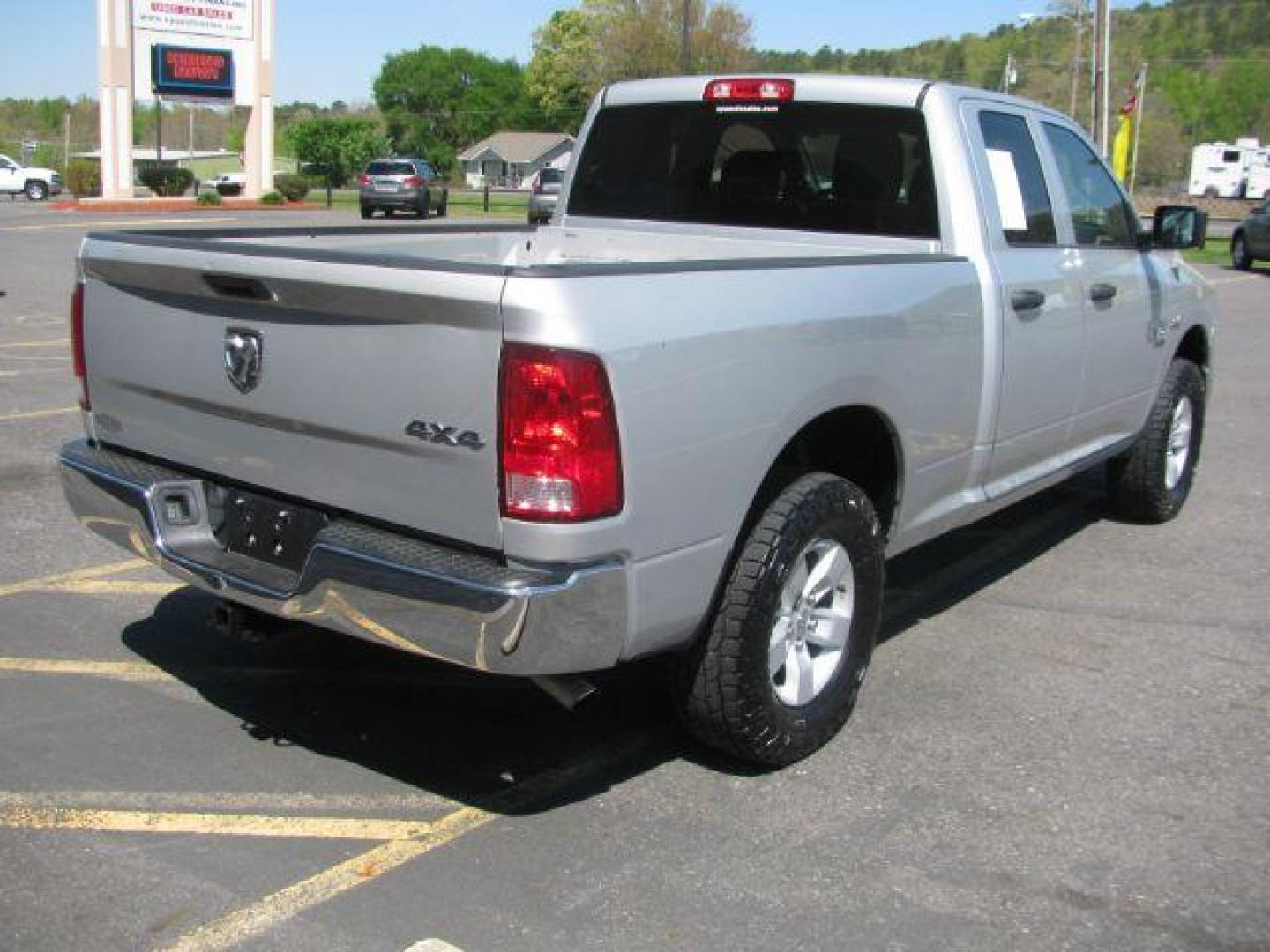 2019 Silver RAM 1500 Classic Tradesman Quad Cab 4WD (1C6RR7FT0KS) with an 5.7L V8 OHV 16V engine, 8-Speed Automatic transmission, located at 2443 Albert Pike, Hot Springs, AR, 71913, (501) 623-6255, 34.492222, -93.109993 - Photo#2