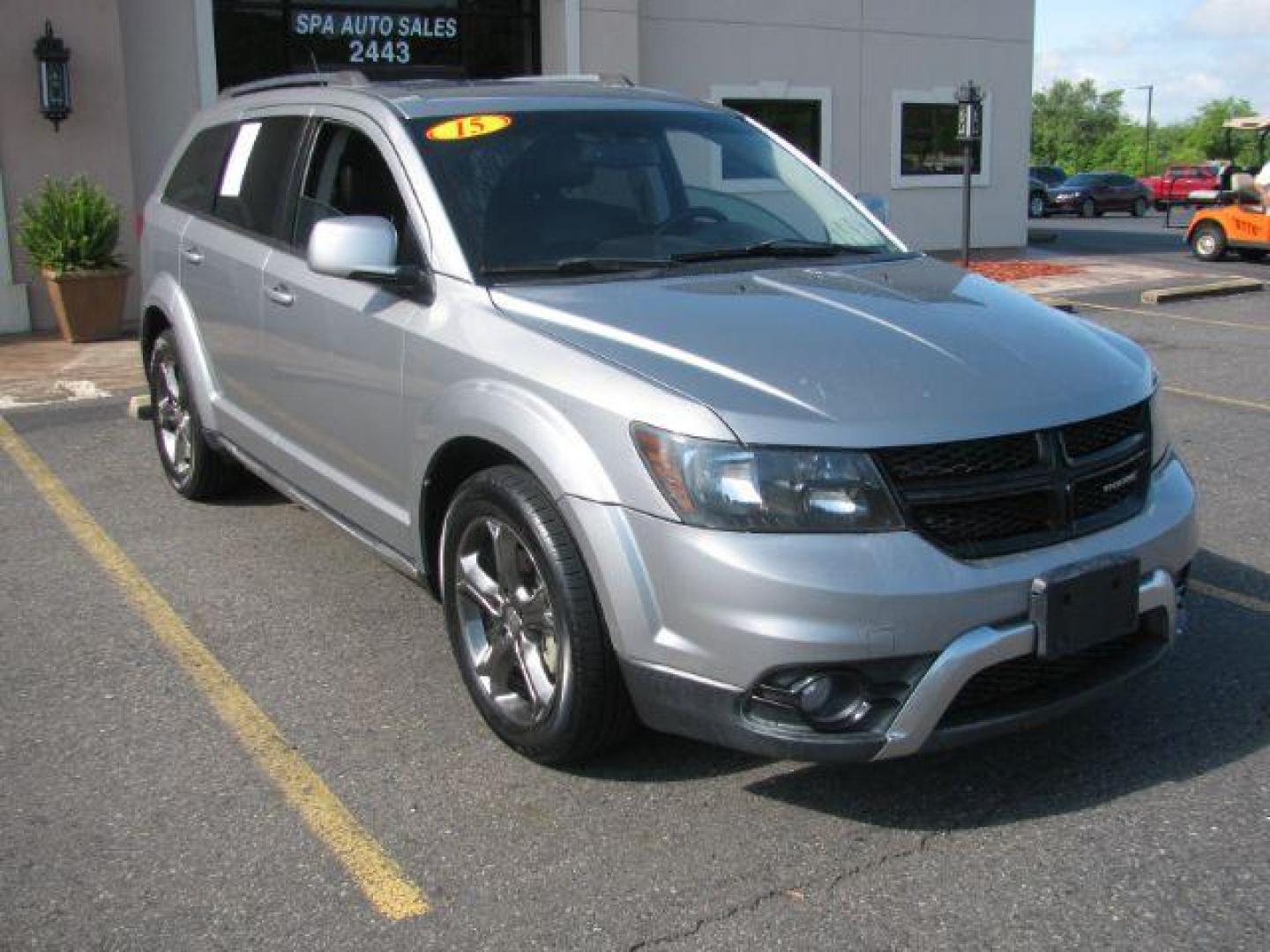 2015 Gray Dodge Journey Crossroad FWD (3C4PDCGB6FT) with an 2.4L L4 DOHC 16V engine, 4-Speed Automatic transmission, located at 2443 Albert Pike, Hot Springs, AR, 71913, (501) 623-6255, 34.492222, -93.109993 - Photo#0