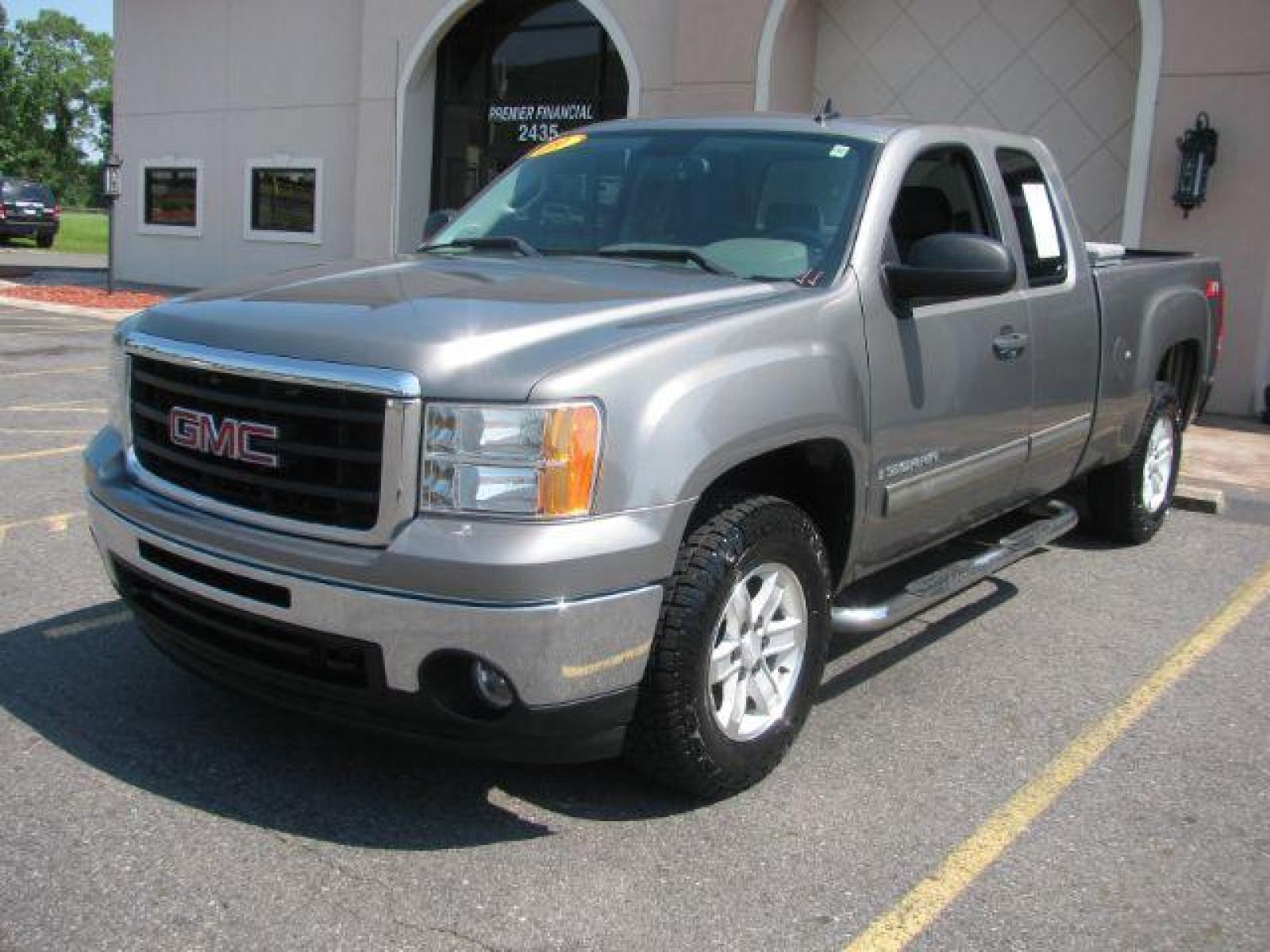 2009 Gray GMC Sierra 1500 SLE1 Ext. Cab Std. Box 2WD (1GTEC29J99Z) with an 5.3L V8 OHV 16V engine, 6-Speed Automatic transmission, located at 2443 Albert Pike, Hot Springs, AR, 71913, (501) 623-6255, 34.492222, -93.109993 - Photo #0