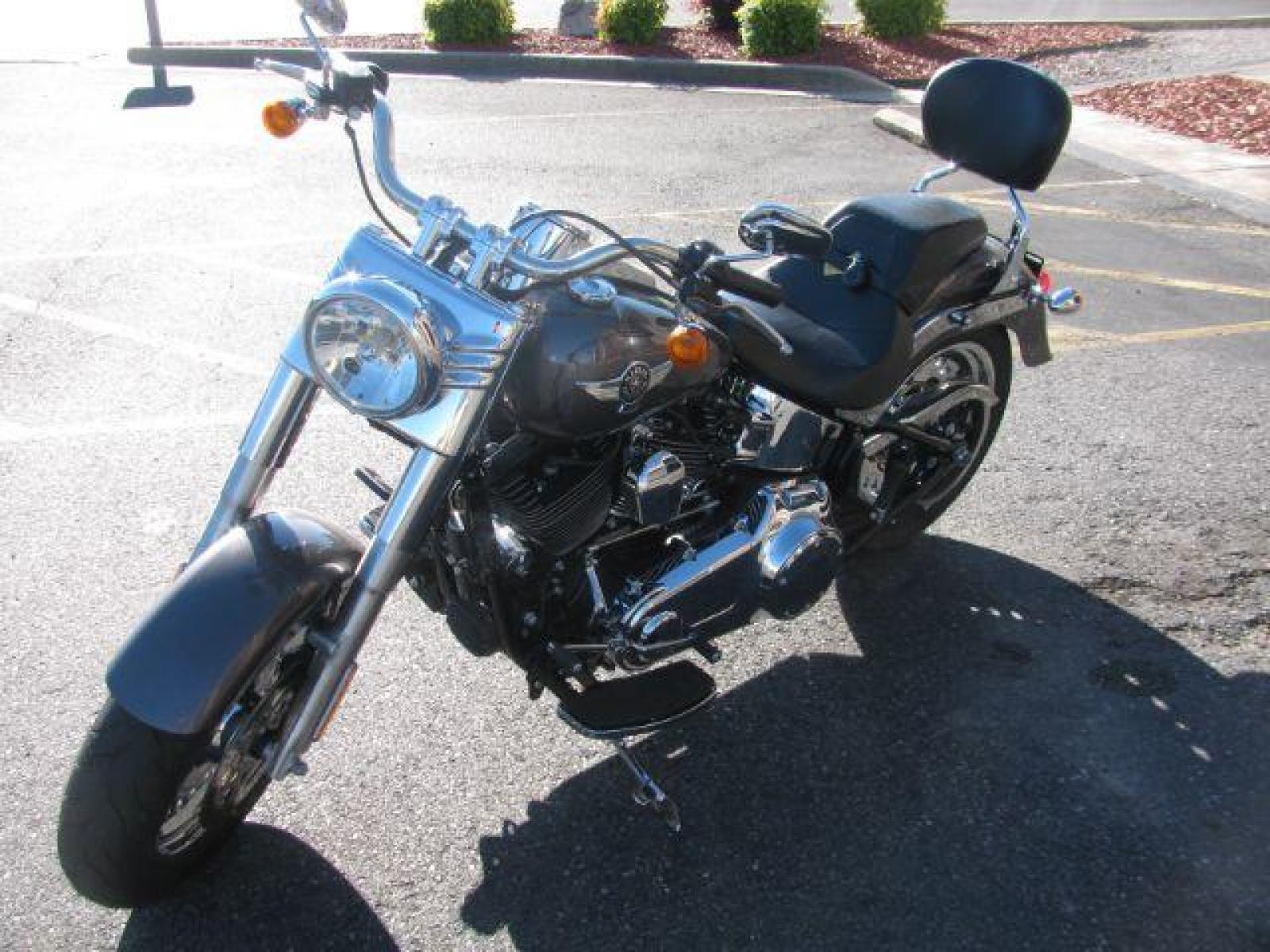 2016 Gray Harley-Davidson FLSTF103 Fat Boy - (1HD1BXV36GC) with an 1690CC engine, located at 2443 Albert Pike, Hot Springs, AR, 71913, (501) 623-6255, 34.492222, -93.109993 - Photo #4