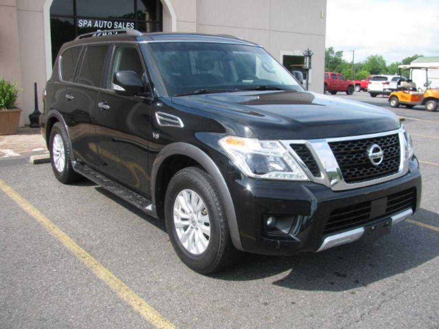 2018 Black Nissan Armada SV 2WD (JN8AY2ND5J9) with an 5.6L V8 DOHC 32V engine, 7-Speed Automatic transmission, located at 2443 Albert Pike, Hot Springs, AR, 71913, (501) 623-6255, 34.492222, -93.109993 - Photo#0