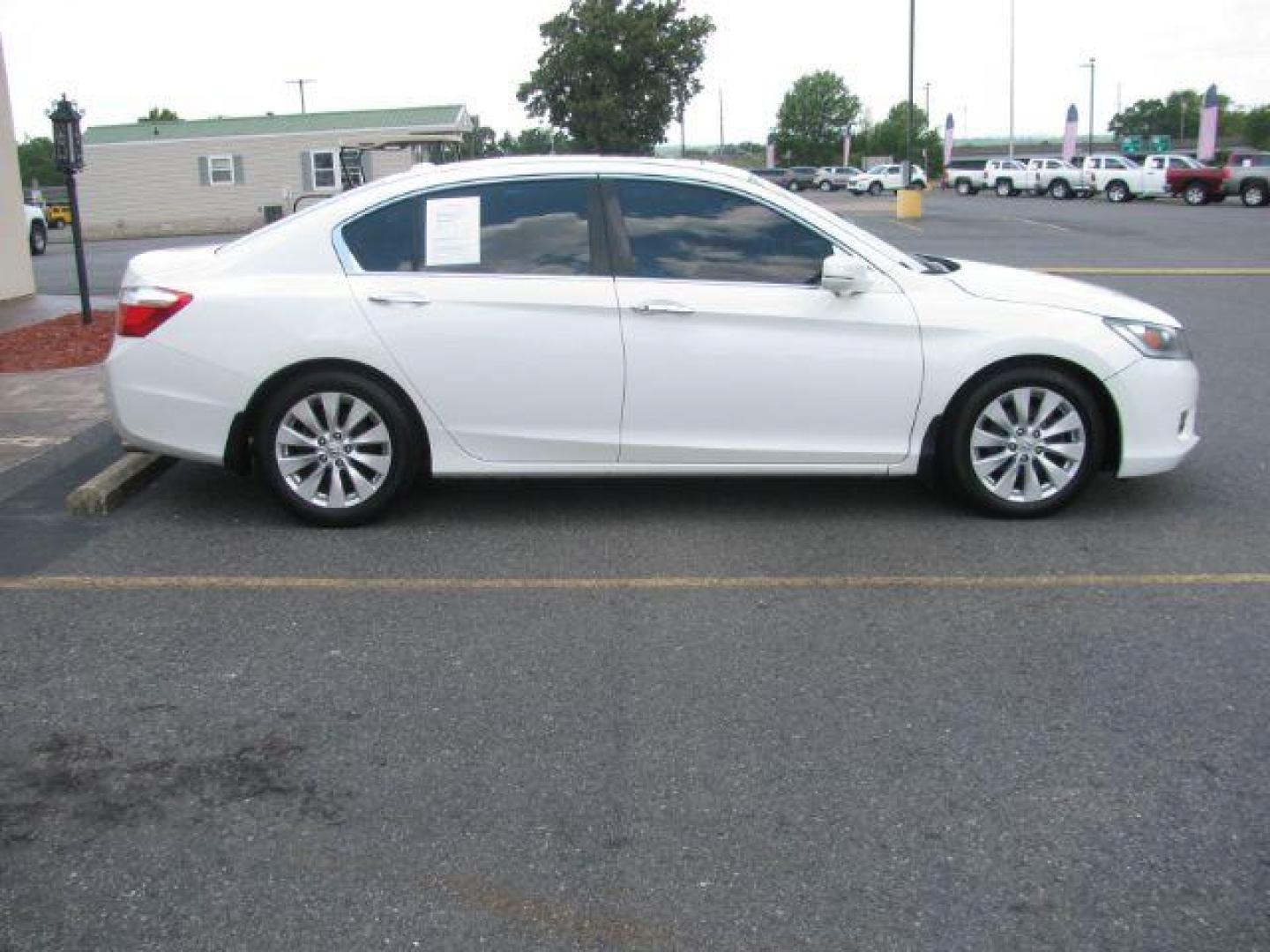 2013 White Honda Accord EX-L Sedan CVT (1HGCR2F80DA) with an 2.4L L4 DOHC 16V engine, Continuously Variable Transmission transmission, located at 2443 Albert Pike, Hot Springs, AR, 71913, (501) 623-6255, 34.492222, -93.109993 - Photo#4