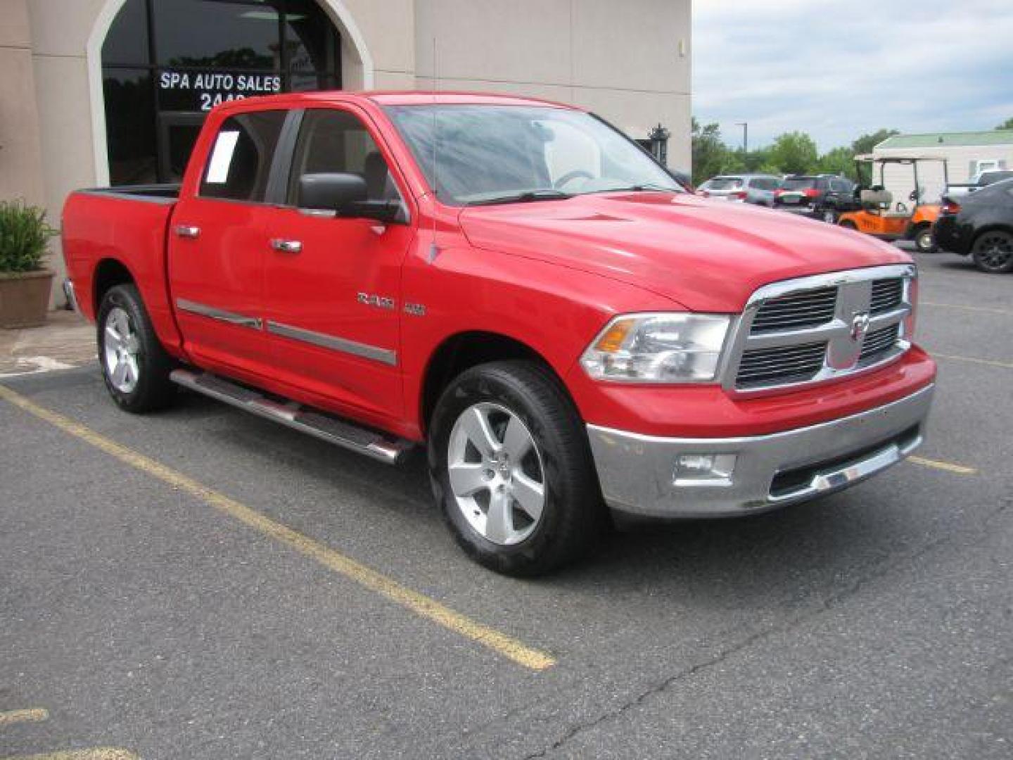 2009 Red Dodge Ram 1500 CREW CAB PICKUP 4-DR (1D3HV13T39J) with an 5.7L V8 OHV 16V engine, 5-Speed Automatic transmission, located at 2443 Albert Pike, Hot Springs, AR, 71913, (501) 623-6255, 34.492222, -93.109993 - Photo#0