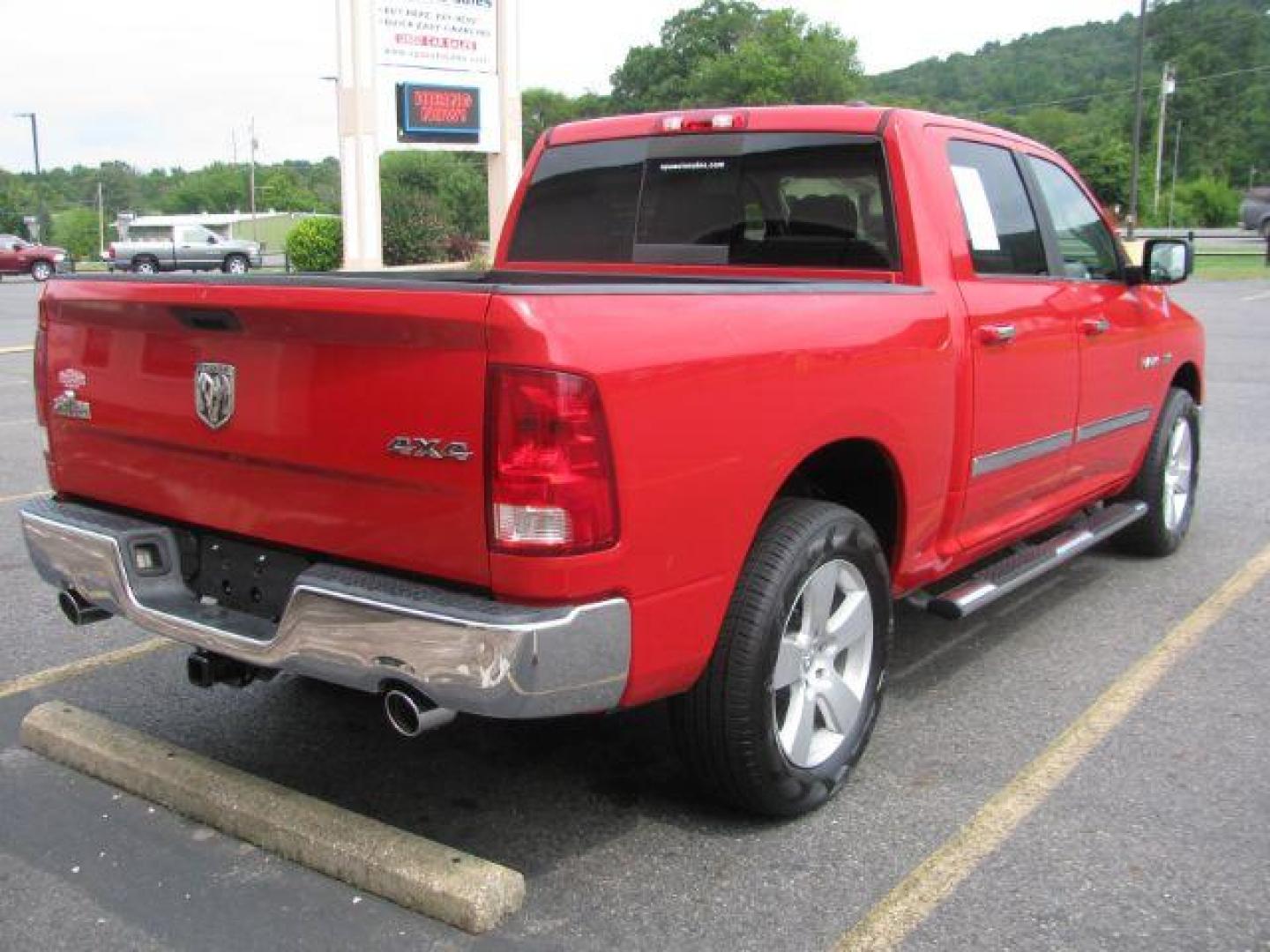 2009 Red Dodge Ram 1500 CREW CAB PICKUP 4-DR (1D3HV13T39J) with an 5.7L V8 OHV 16V engine, 5-Speed Automatic transmission, located at 2443 Albert Pike, Hot Springs, AR, 71913, (501) 623-6255, 34.492222, -93.109993 - Photo#2