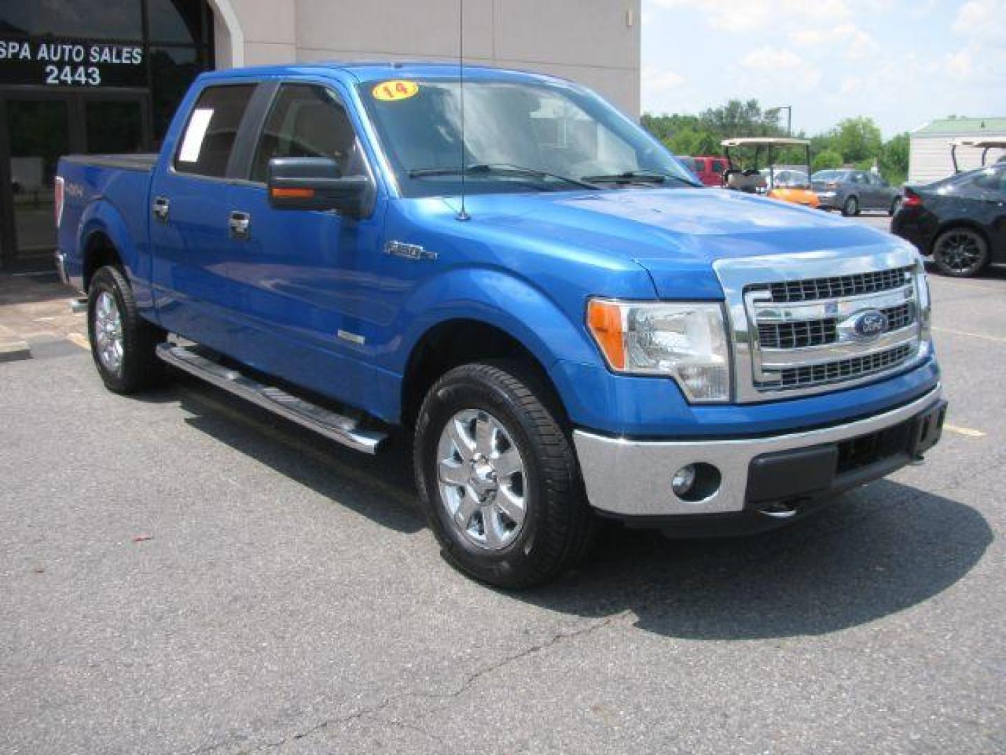 2014 Blue Ford F-150 XLT SuperCrew 5.5-ft. Bed 4WD (1FTFW1ET3EK) with an 3.5L V6 TURBO engine, 6-Speed Automatic transmission, located at 2443 Albert Pike, Hot Springs, AR, 71913, (501) 623-6255, 34.492222, -93.109993 - Photo#0