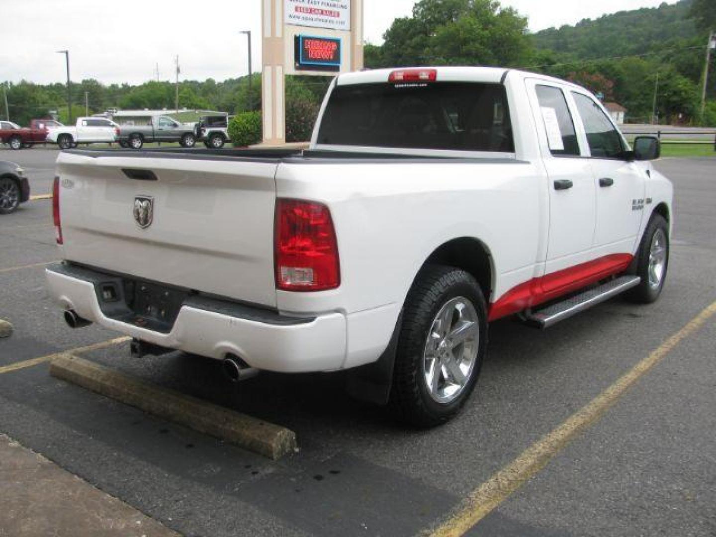 2017 White RAM 1500 Tradesman Quad Cab 2WD (1C6RR6FT1HS) with an 5.7L V8 OHV 16V engine, 8-Speed Automatic transmission, located at 2443 Albert Pike, Hot Springs, AR, 71913, (501) 623-6255, 34.492222, -93.109993 - Photo#4