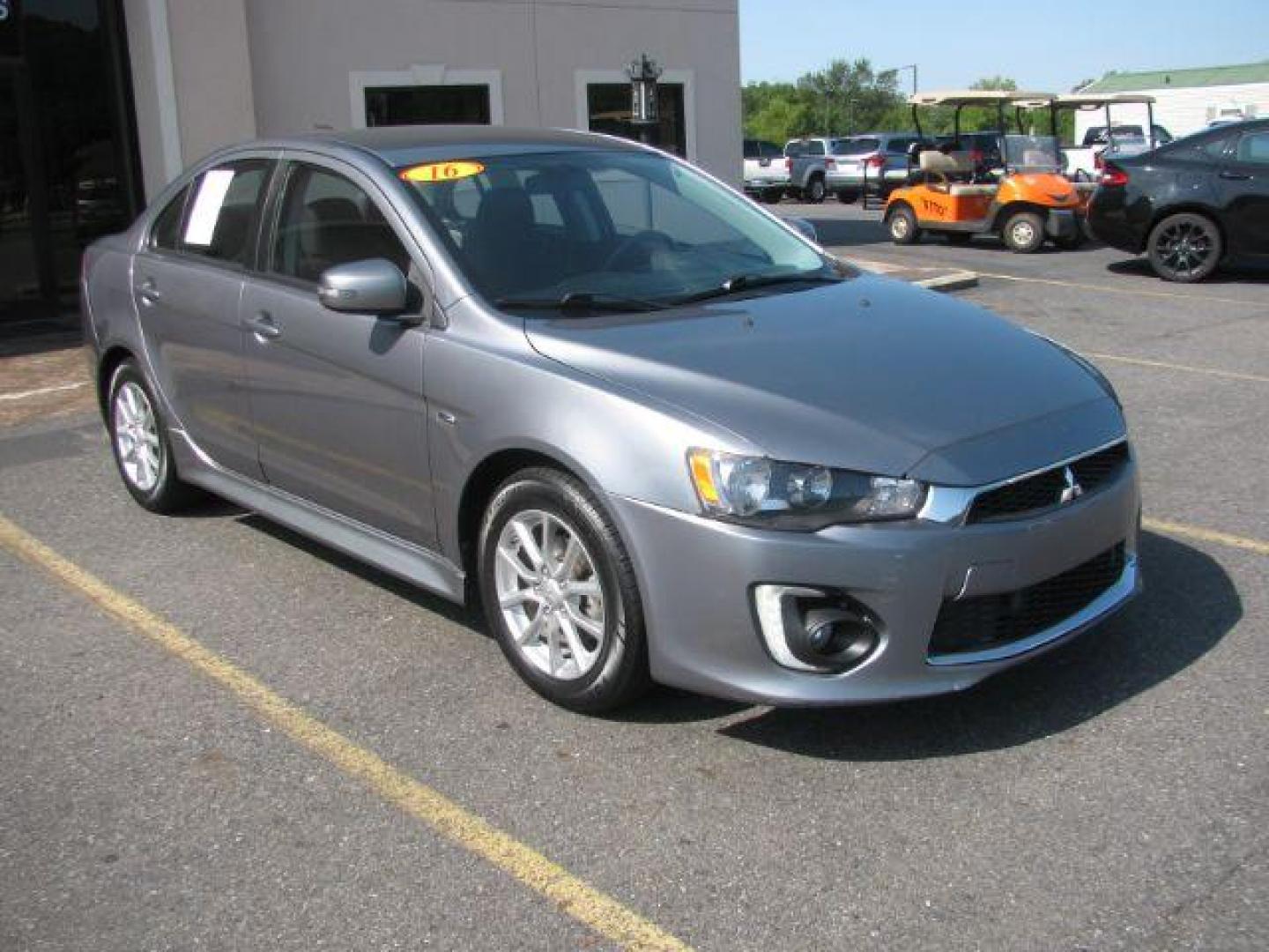 2016 Gray Mitsubishi Lancer ES CVT (JA32U2FU1GU) with an 2.0L L4 SOHC 16V engine, Continuously Variable Transmission transmission, located at 2443 Albert Pike, Hot Springs, AR, 71913, (501) 623-6255, 34.492222, -93.109993 - Photo#0