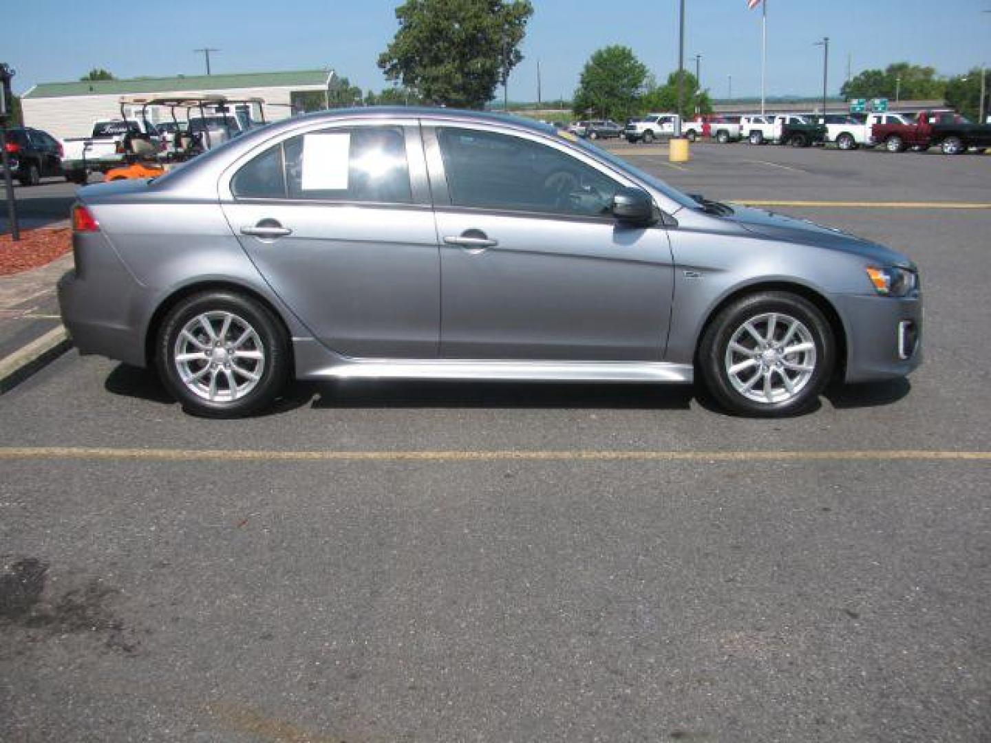 2016 Gray Mitsubishi Lancer ES CVT (JA32U2FU1GU) with an 2.0L L4 SOHC 16V engine, Continuously Variable Transmission transmission, located at 2443 Albert Pike, Hot Springs, AR, 71913, (501) 623-6255, 34.492222, -93.109993 - Photo#1