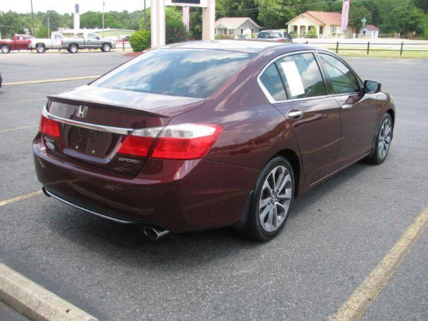 2015 Maroon Honda Accord Sport Sedan CVT (1HGCR2F54FA) with an 2.4L L4 DOHC 16V engine, Continuously Variable Transmission transmission, located at 2443 Albert Pike, Hot Springs, AR, 71913, (501) 623-6255, 34.492222, -93.109993 - Photo#2