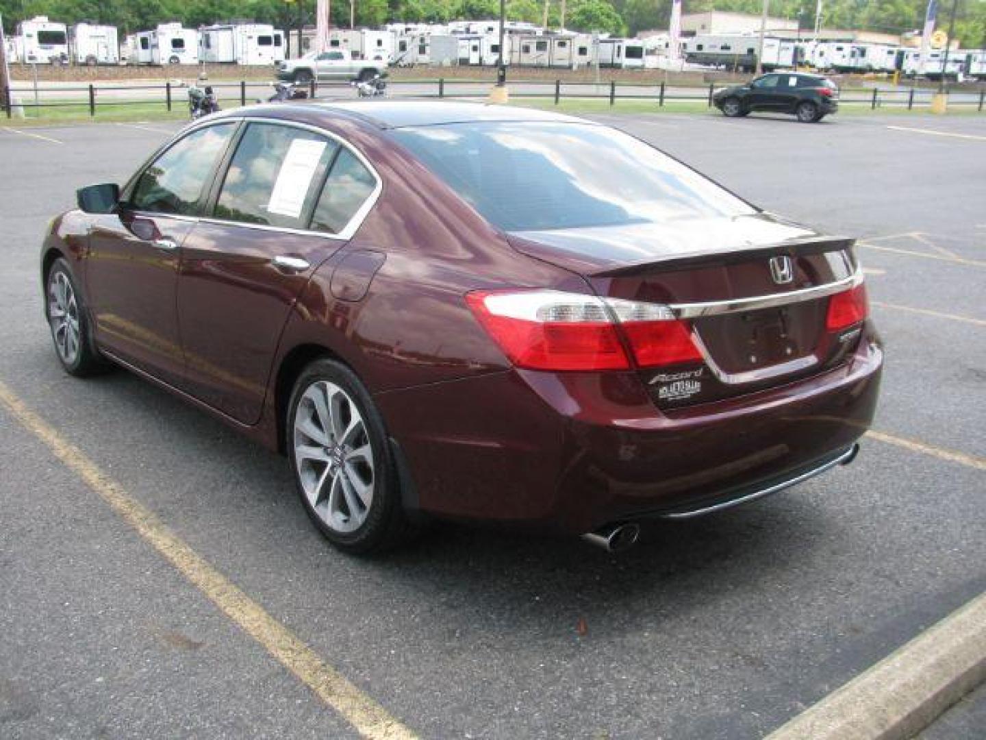 2015 Maroon Honda Accord Sport Sedan CVT (1HGCR2F54FA) with an 2.4L L4 DOHC 16V engine, Continuously Variable Transmission transmission, located at 2443 Albert Pike, Hot Springs, AR, 71913, (501) 623-6255, 34.492222, -93.109993 - Photo#3