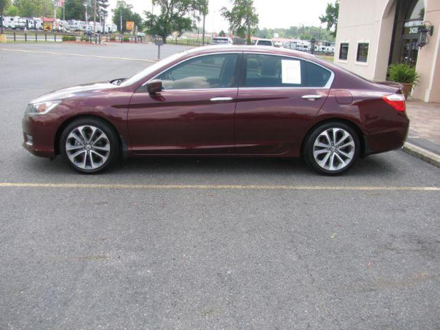 2015 Maroon Honda Accord Sport Sedan CVT (1HGCR2F54FA) with an 2.4L L4 DOHC 16V engine, Continuously Variable Transmission transmission, located at 2443 Albert Pike, Hot Springs, AR, 71913, (501) 623-6255, 34.492222, -93.109993 - Photo#4