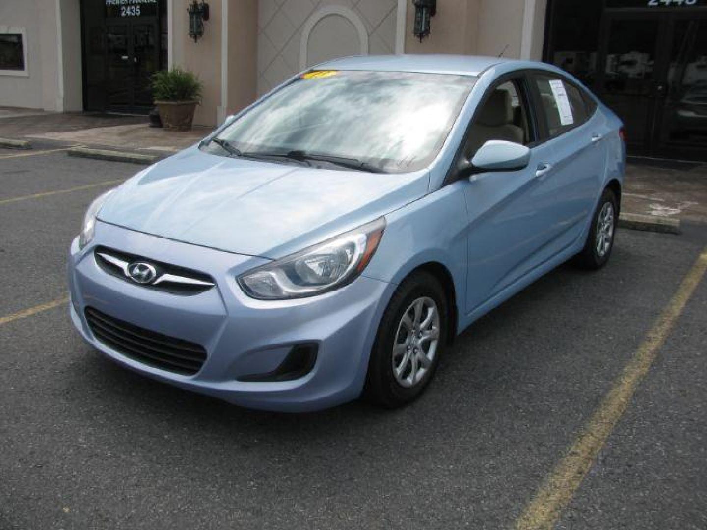 2013 Blue Hyundai Accent GLS 4-Door (KMHCT4AE9DU) with an 1.6L L4 DOHC 16V engine, located at 2443 Albert Pike, Hot Springs, AR, 71913, (501) 623-6255, 34.492222, -93.109993 - Photo#0