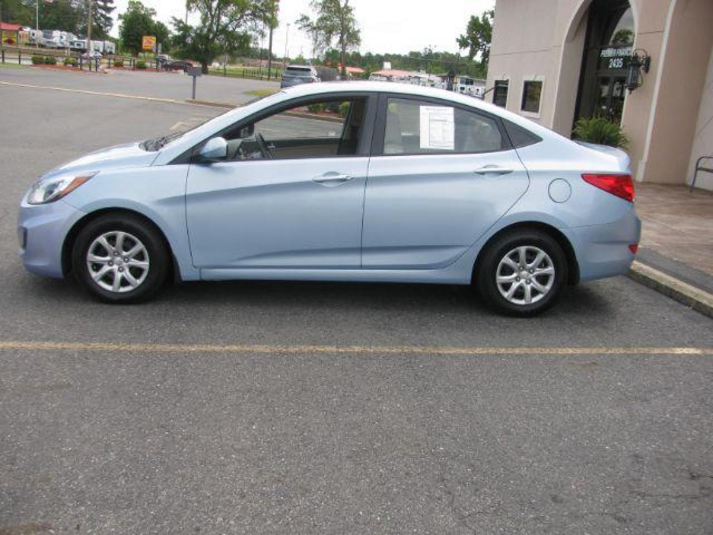 2013 Blue Hyundai Accent GLS 4-Door (KMHCT4AE9DU) with an 1.6L L4 DOHC 16V engine, located at 2443 Albert Pike, Hot Springs, AR, 71913, (501) 623-6255, 34.492222, -93.109993 - Photo#1