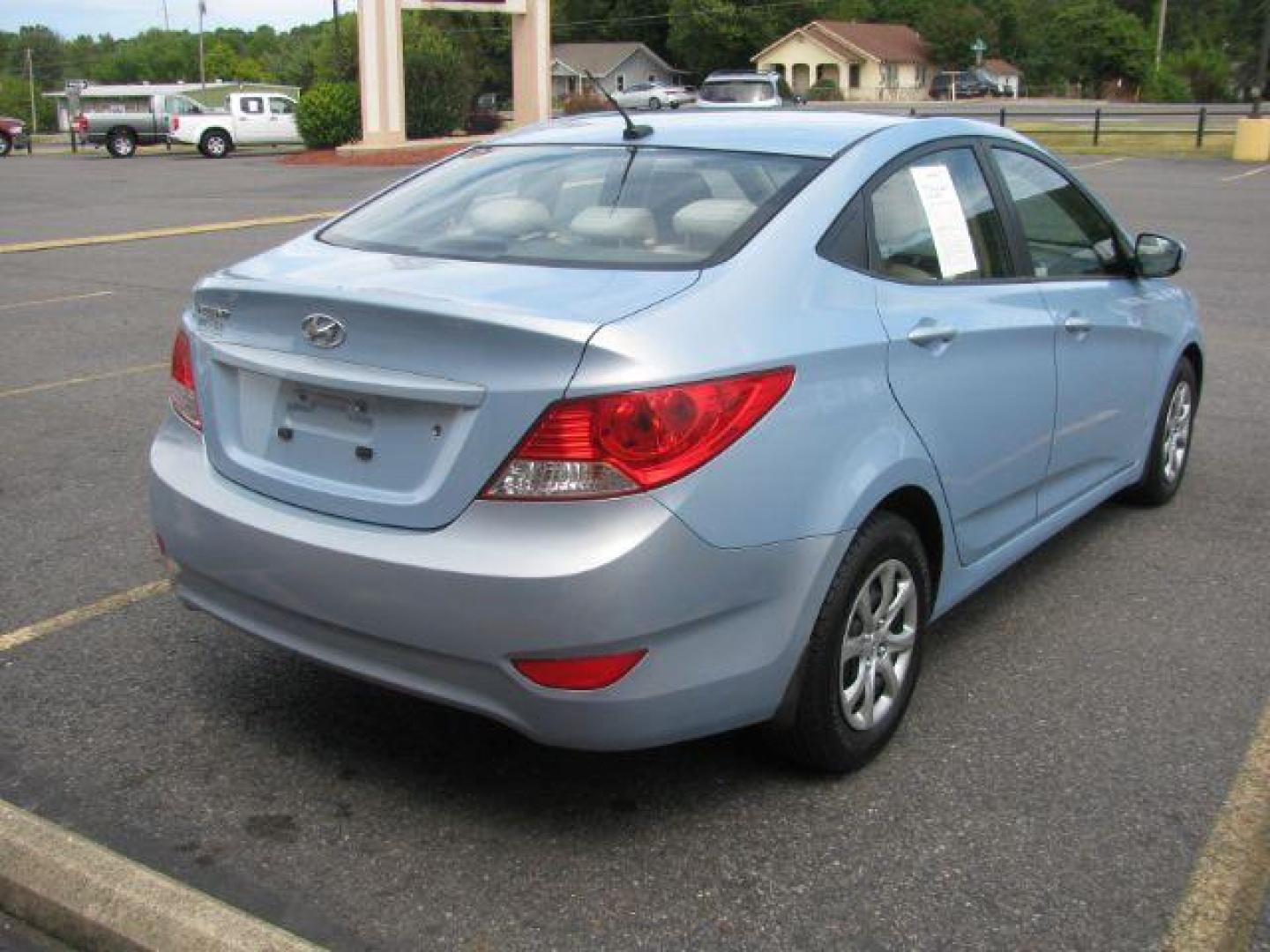 2013 Blue Hyundai Accent GLS 4-Door (KMHCT4AE9DU) with an 1.6L L4 DOHC 16V engine, located at 2443 Albert Pike, Hot Springs, AR, 71913, (501) 623-6255, 34.492222, -93.109993 - Photo#3