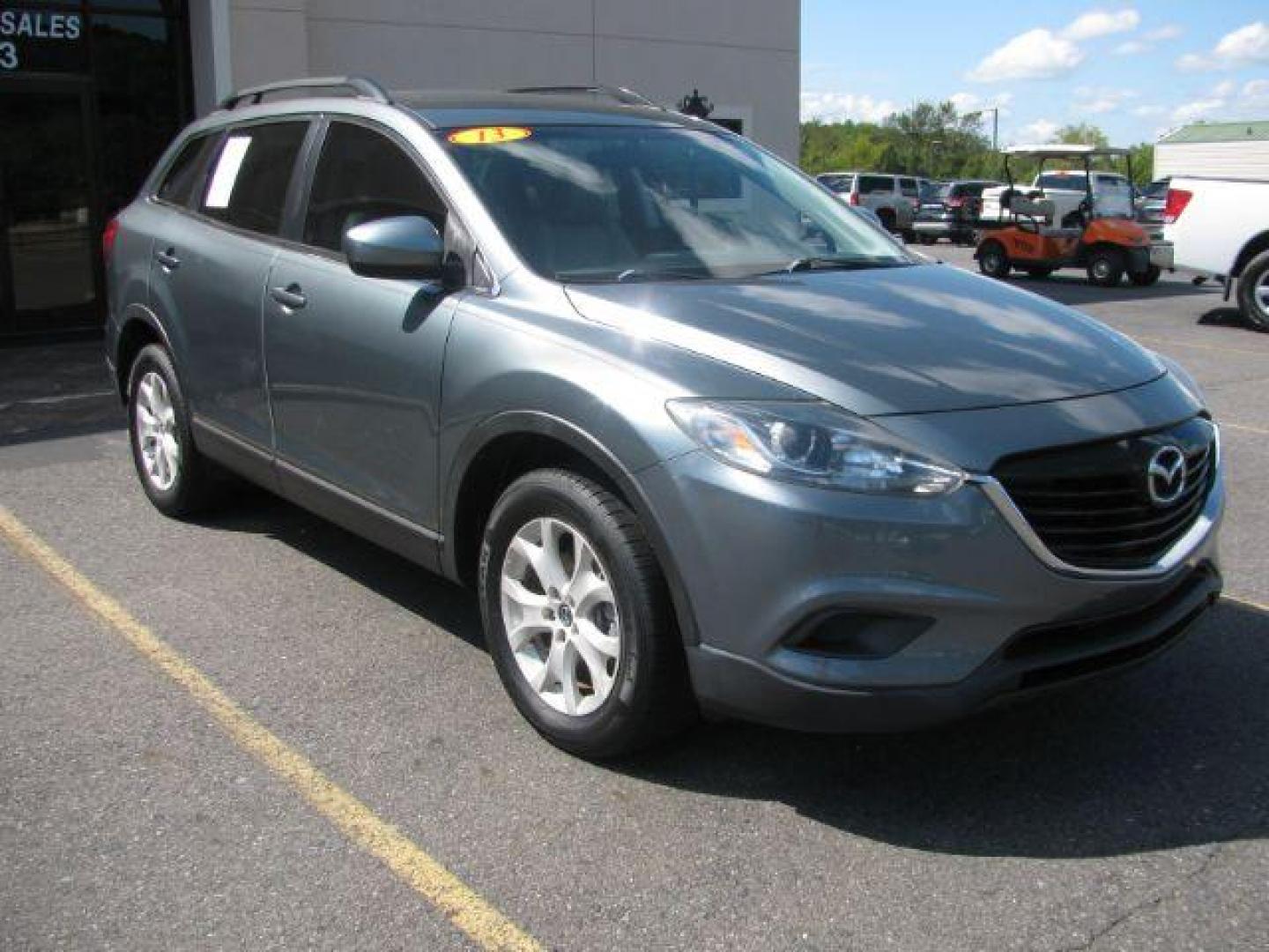 2013 Gray Mazda CX-9 Touring (JM3TB2CA2D0) with an 3.7L V6 DOHC 24V engine, 6-Speed Automatic transmission, located at 2443 Albert Pike, Hot Springs, AR, 71913, (501) 623-6255, 34.492222, -93.109993 - Photo#0