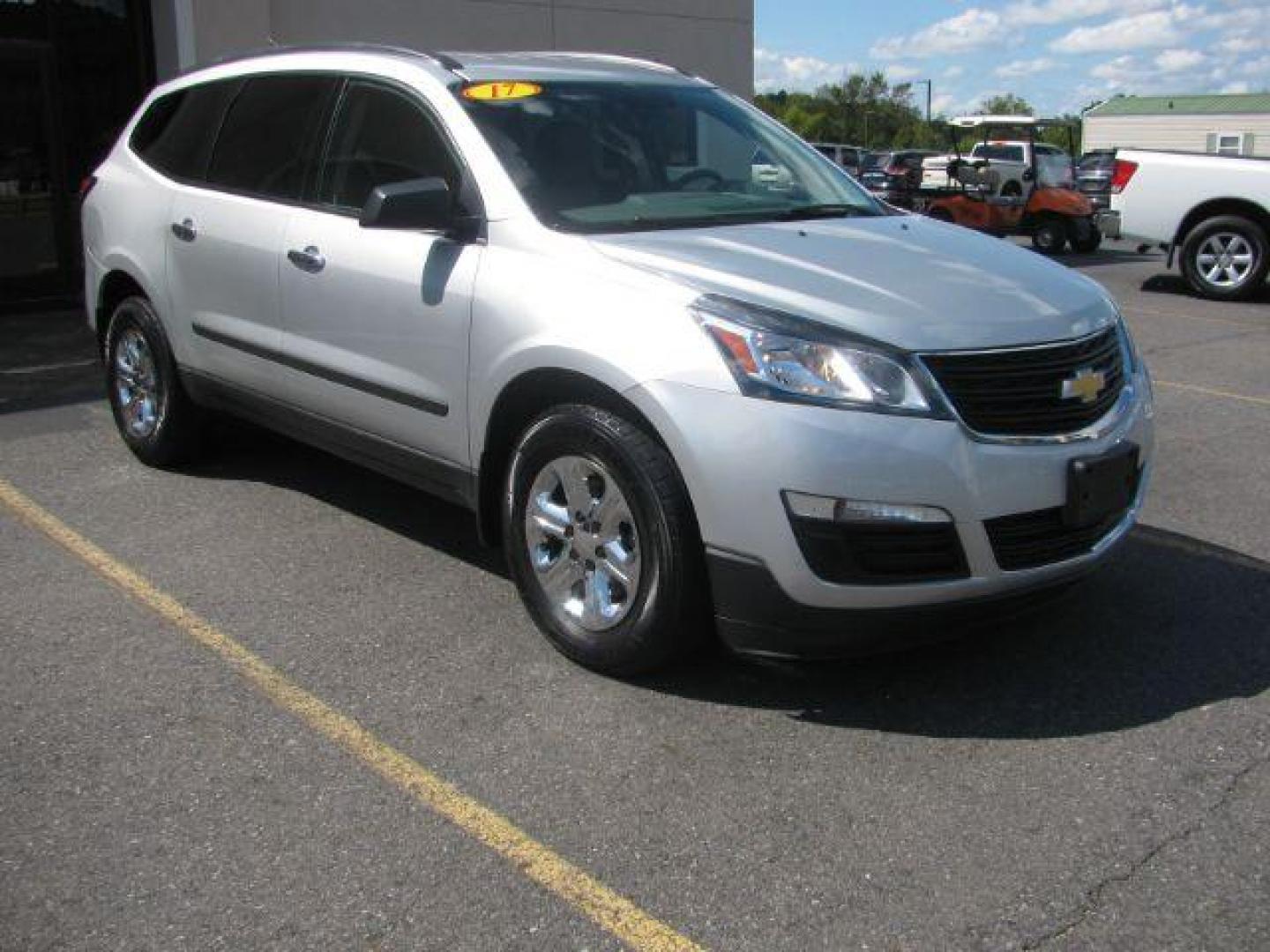 2017 Silver Chevrolet Traverse LS FWD (1GNKRFKD1HJ) with an 3.6L V6 DOHC 24V engine, 6-Speed Automatic transmission, located at 2443 Albert Pike, Hot Springs, AR, 71913, (501) 623-6255, 34.492222, -93.109993 - Photo#0