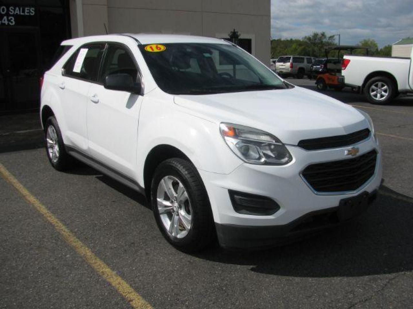 2016 White Chevrolet Equinox LS 2WD (2GNALBEK0G1) with an 2.4L L4 DOHC 16V FFV engine, 6-Speed Automatic transmission, located at 2443 Albert Pike, Hot Springs, AR, 71913, (501) 623-6255, 34.492222, -93.109993 - Photo#0