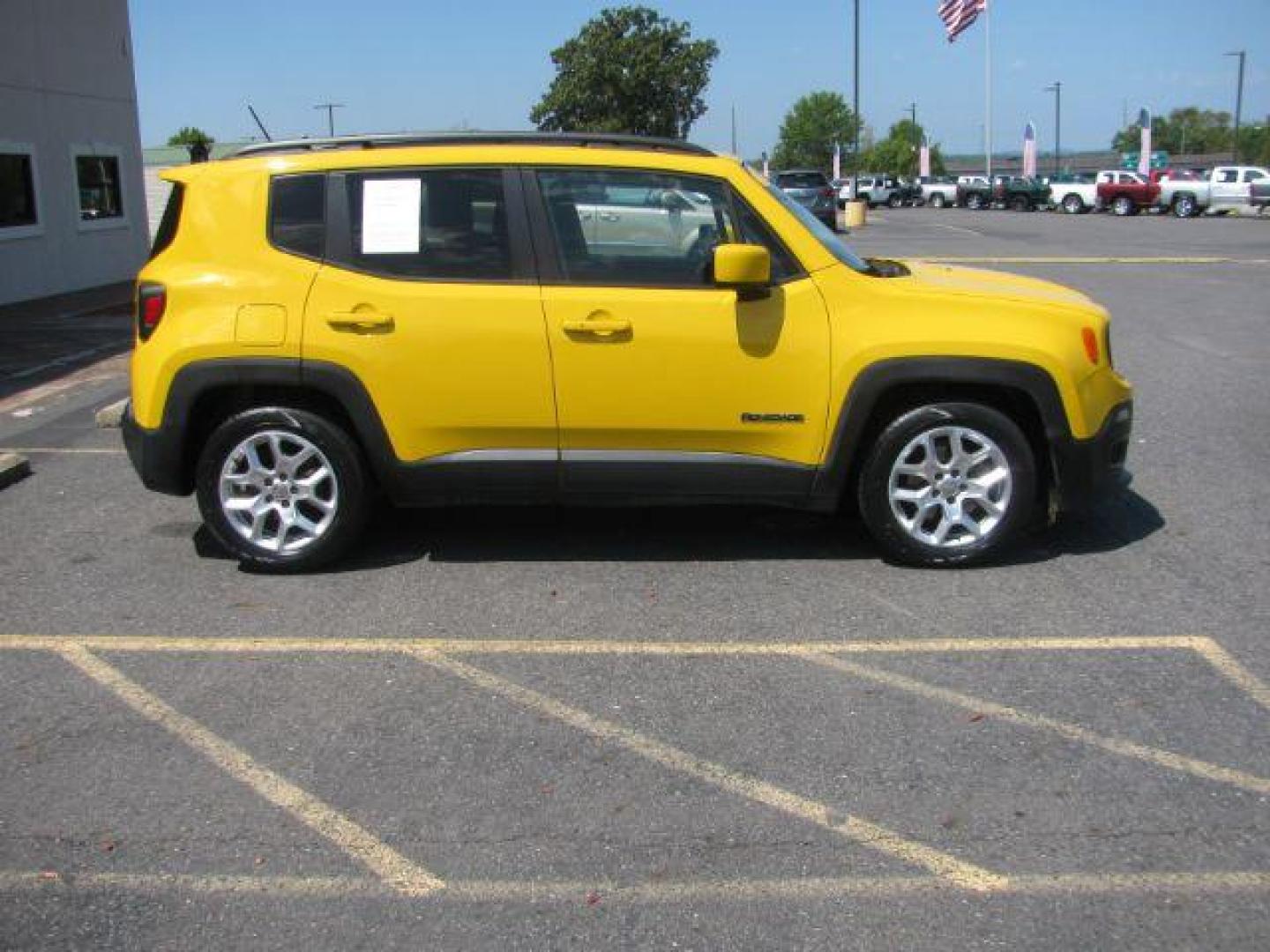 2015 Yellow Jeep Renegade Latitude FWD (ZACCJABT0FP) with an 2.4L L4 DOHC 16V engine, automatic transmission, located at 2443 Albert Pike, Hot Springs, AR, 71913, (501) 623-6255, 34.492222, -93.109993 - Photo#1