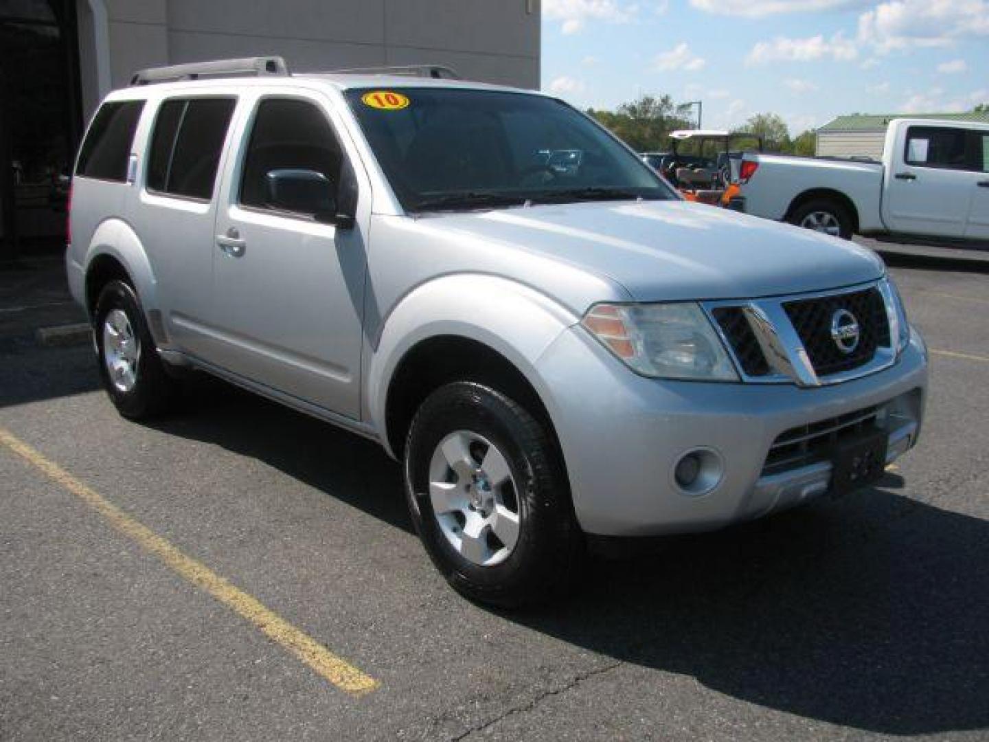 2010 Silver Nissan Pathfinder S 2WD (5N1AR1NN5AC) with an 4.0L V6 DOHC 24V engine, 5-Speed Automatic transmission, located at 2443 Albert Pike, Hot Springs, AR, 71913, (501) 623-6255, 34.492222, -93.109993 - Photo#0